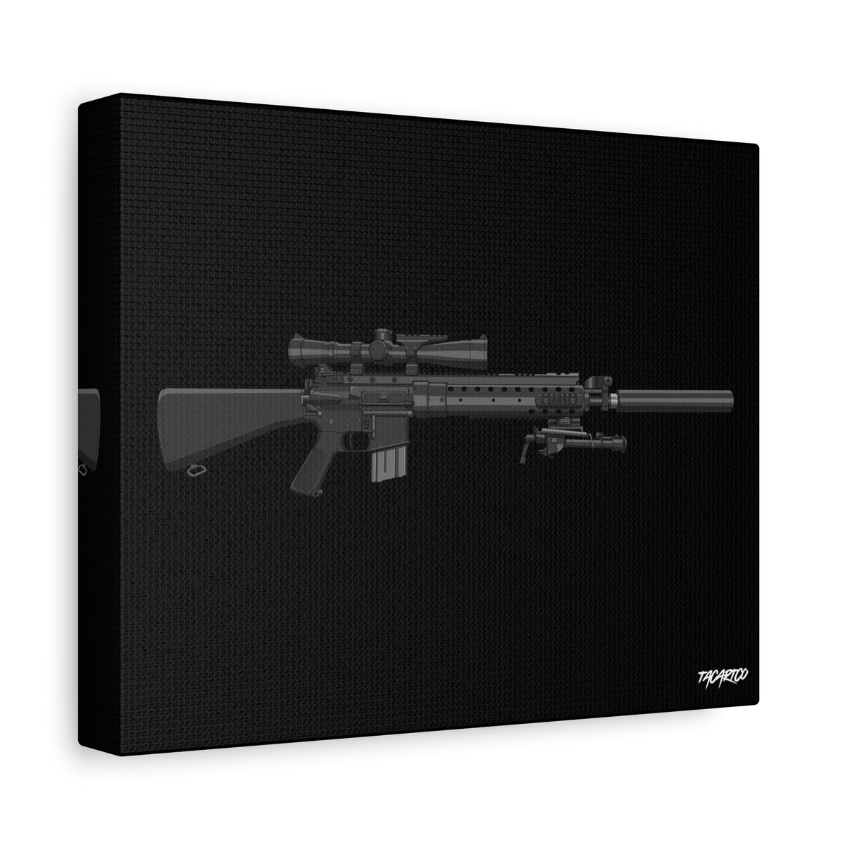 MK12 - Canvas Print (Black Background)