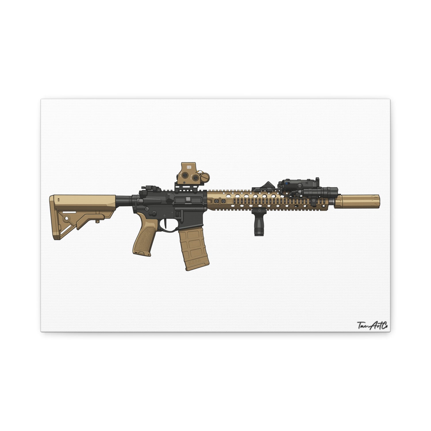 M4A1 Block II - Canvas Print