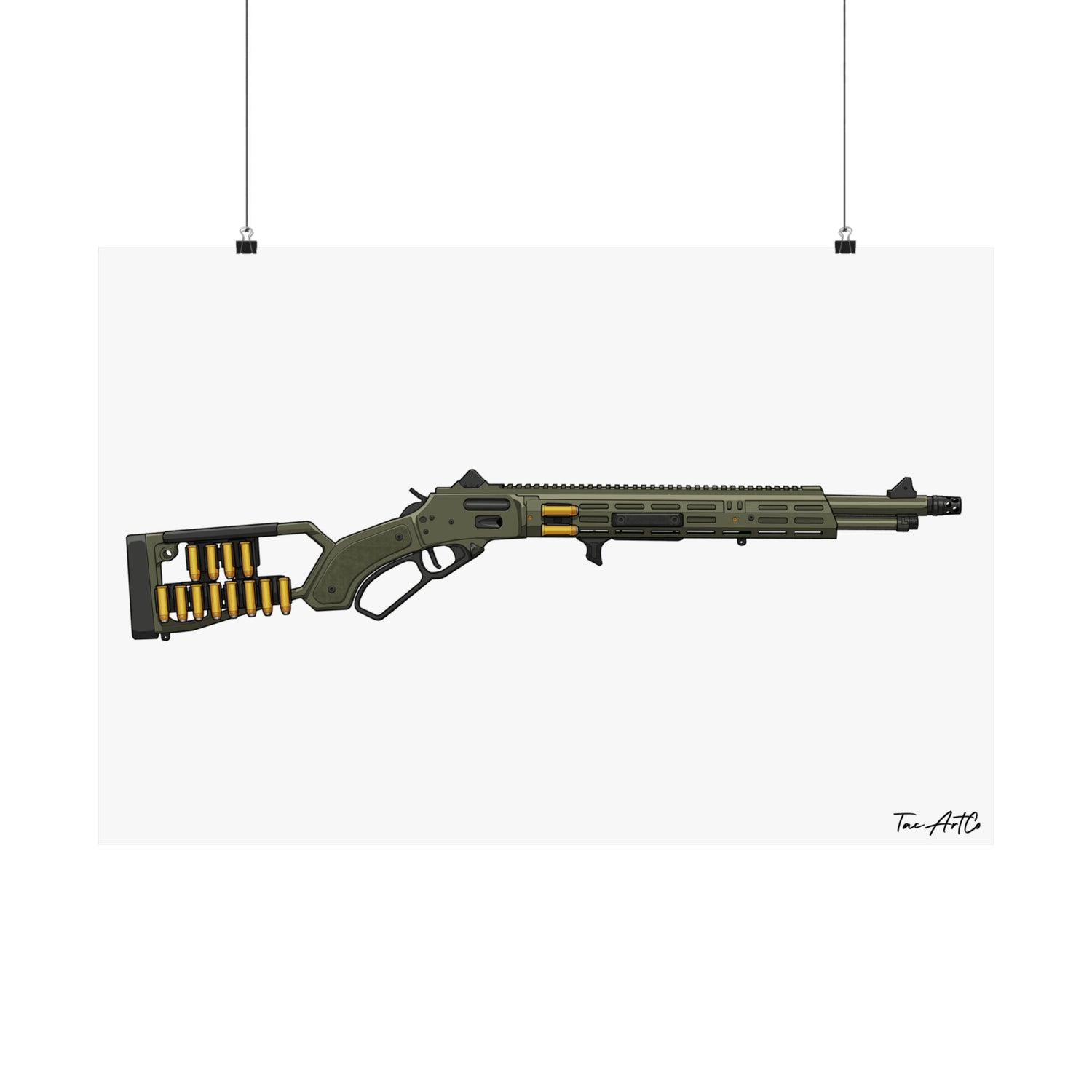 Lever Gun (MI) - Matte Poster