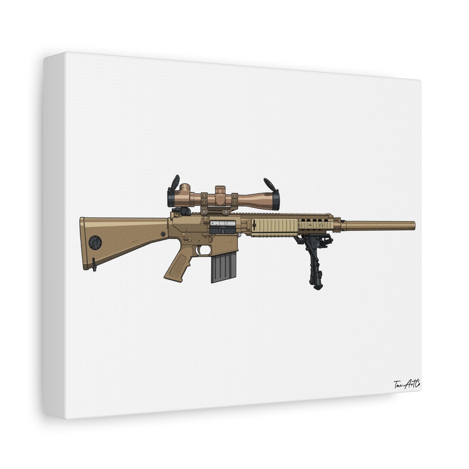 M110 SASS – Semi-Auto Sniper Canvas Print