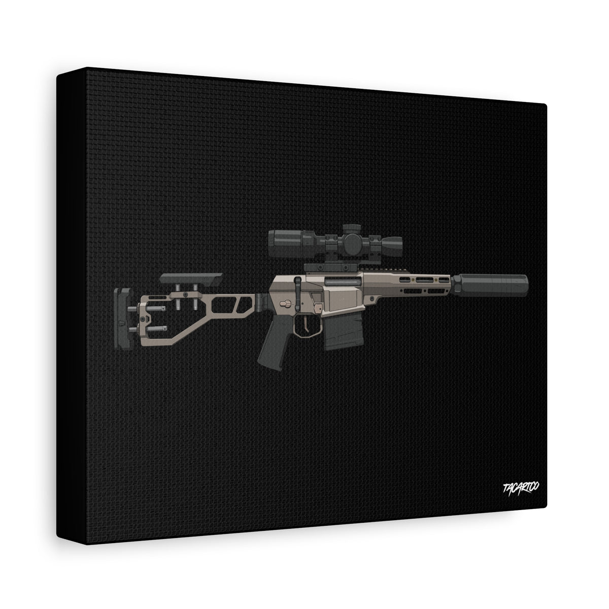 The Fix by Q - Canvas Print (Black Background)