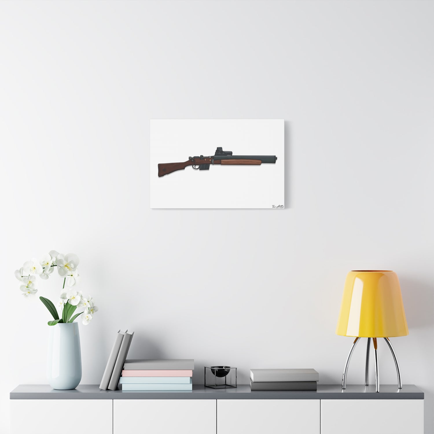 De Lisle Carbine β Suppressed Rifle Canvas Print