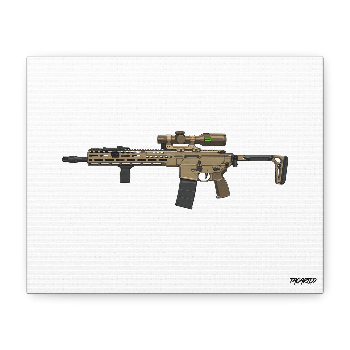 SIG MCX Spear - Canvas Print (White Background)