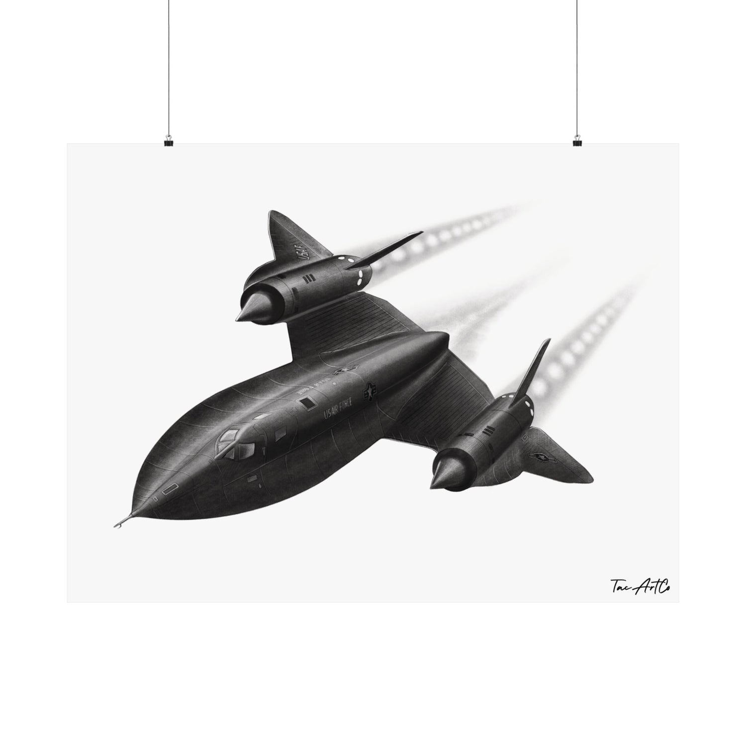 SR71 Drawing - Matte Poster