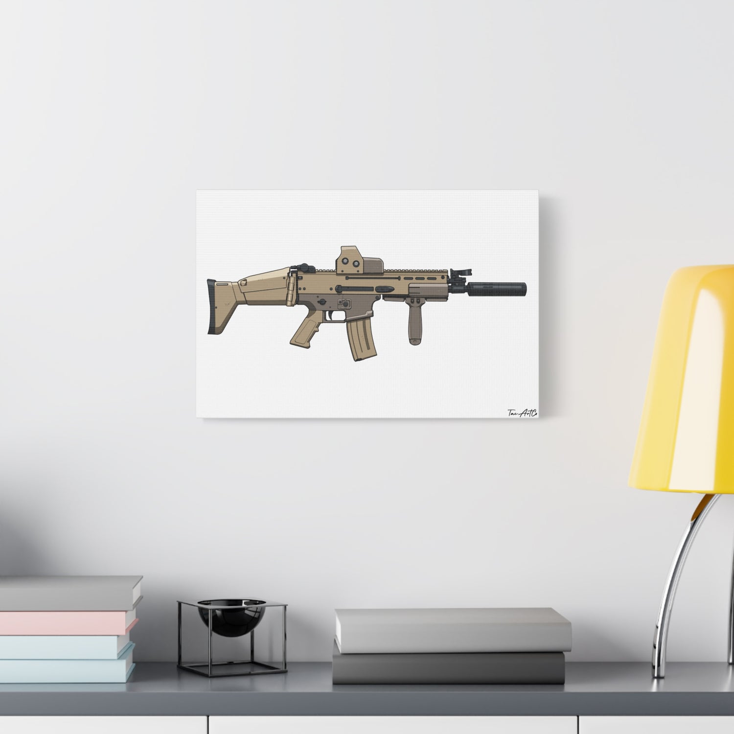 FN SCAR-L Short Barrel – Canvas Print