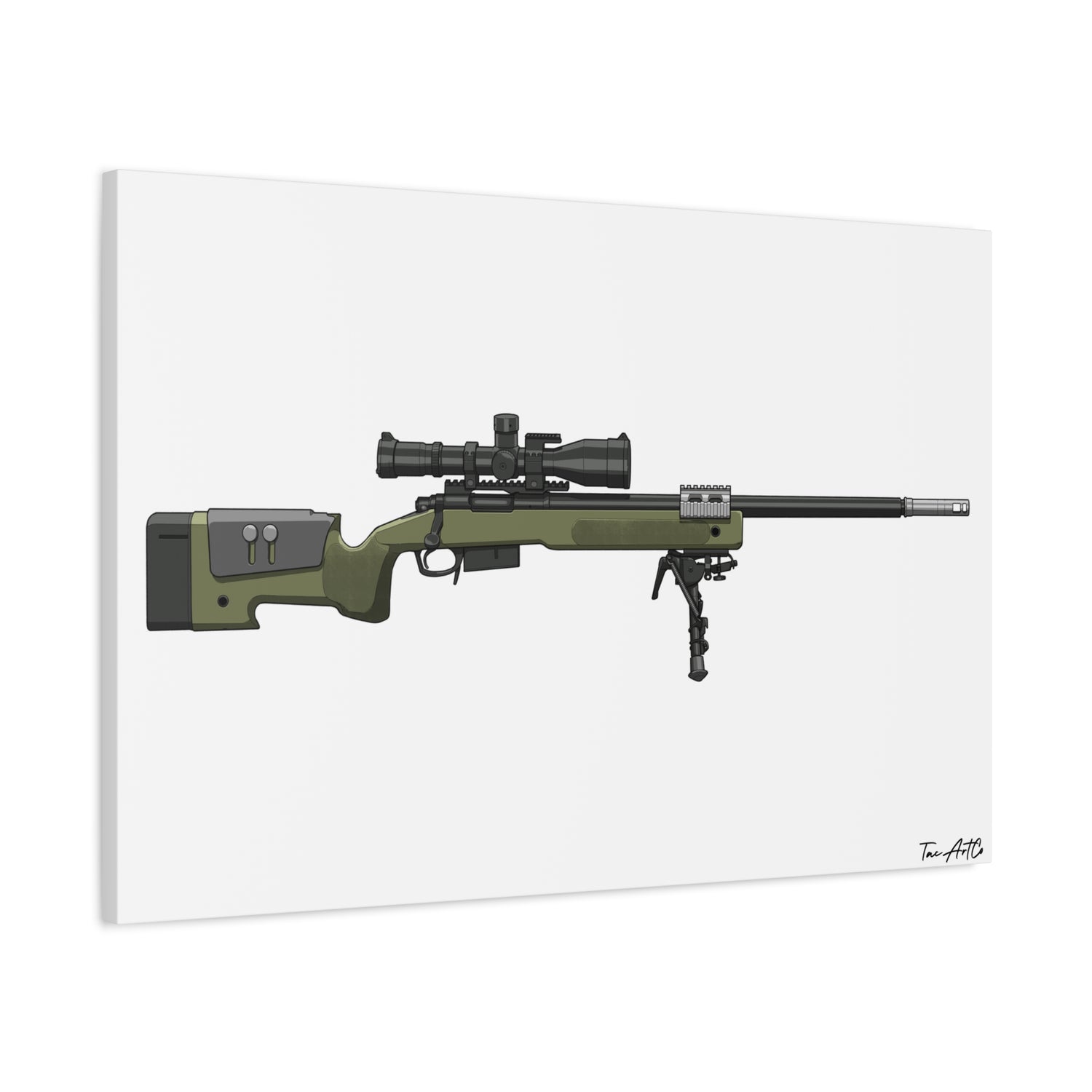 M40A5 Sniper Rifle – Canvas Print
