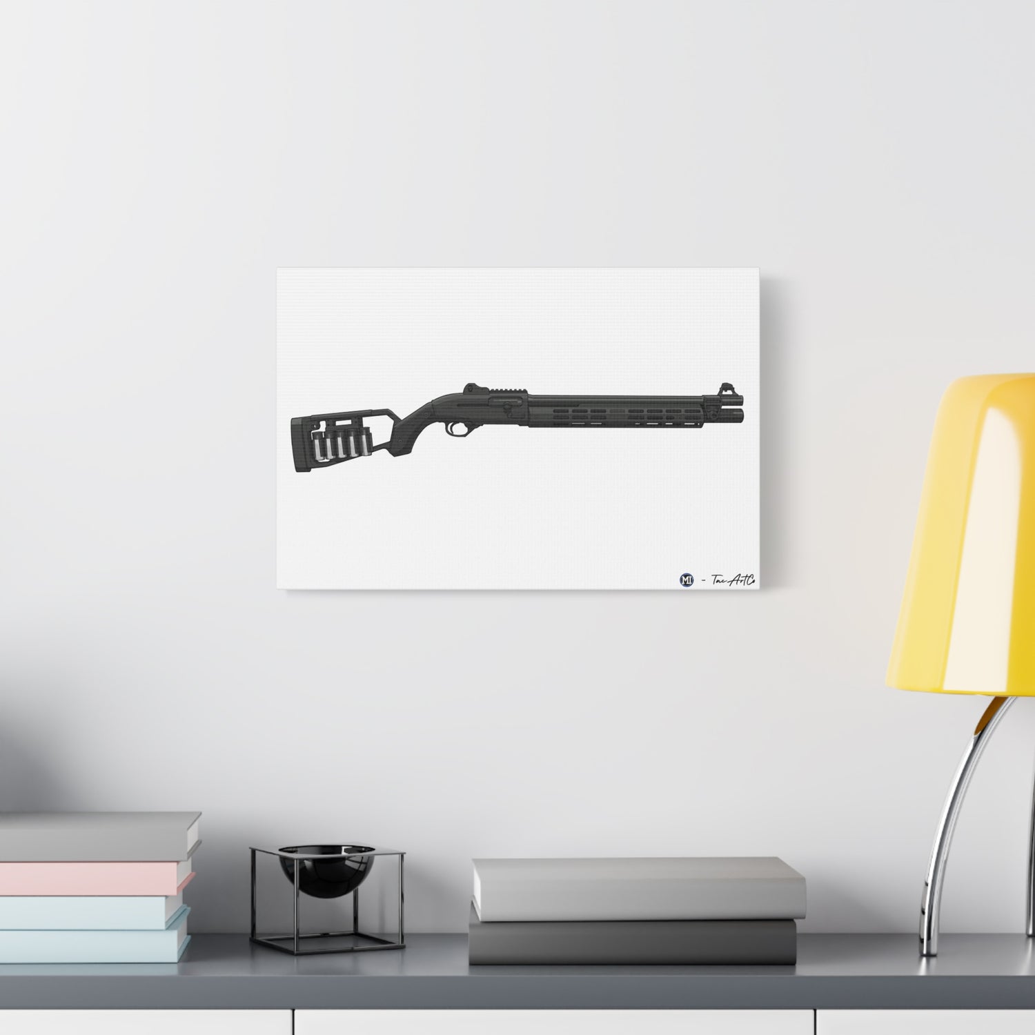 Beretta 1301 Canvas Print – Tactical Shotgun, Refined
