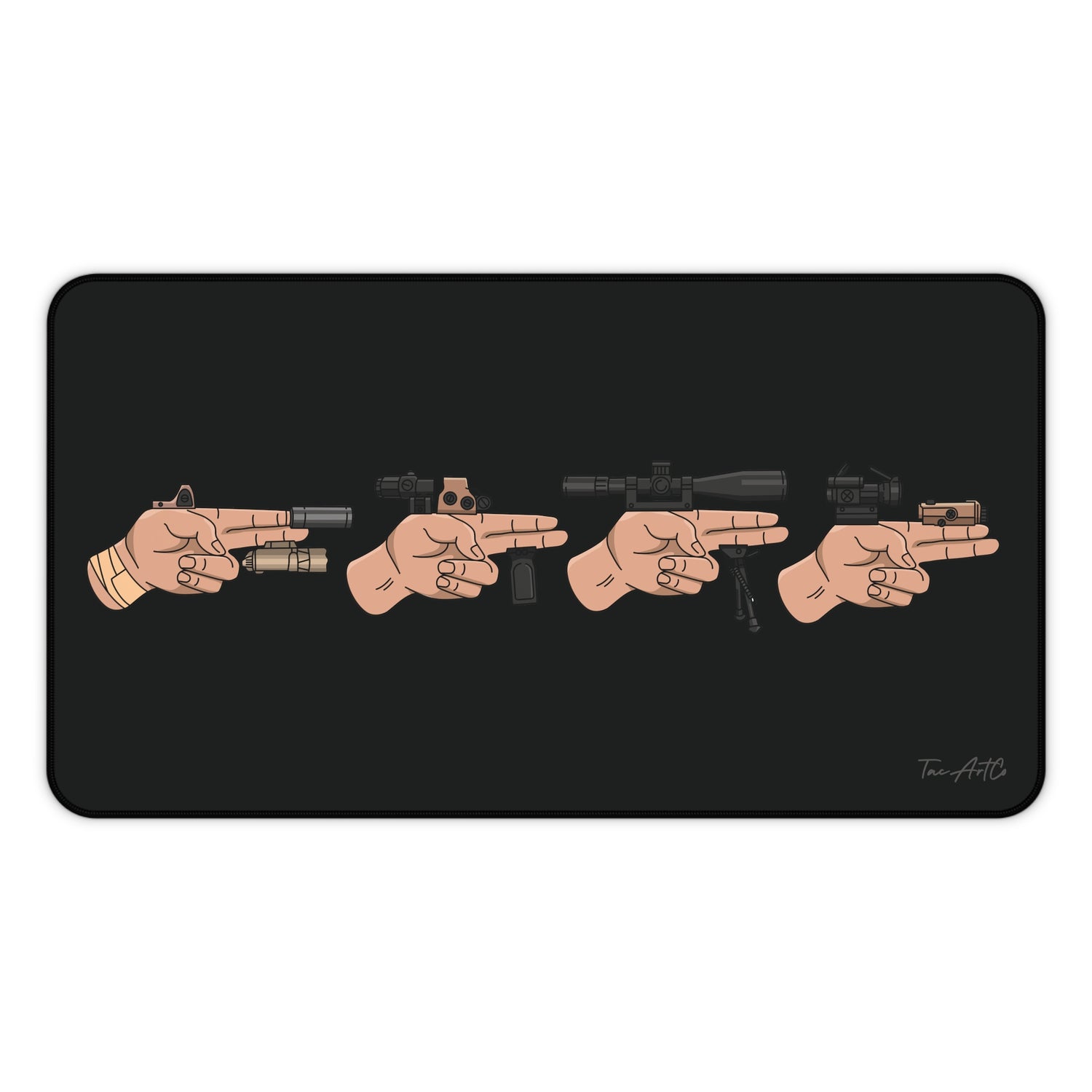 Finger Gun Set - Desk Mat