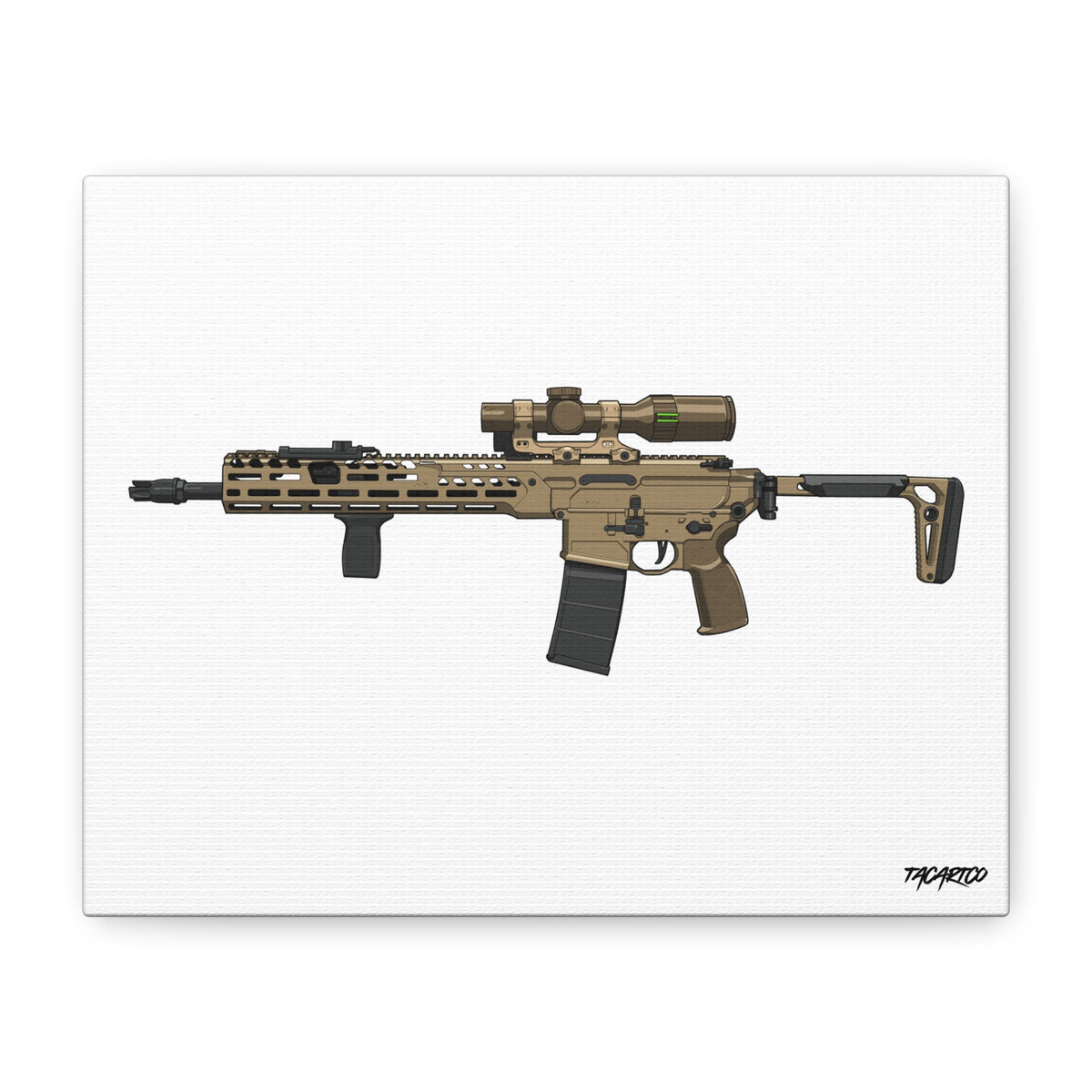 SIG MCX Spear - Canvas Print (White Background)