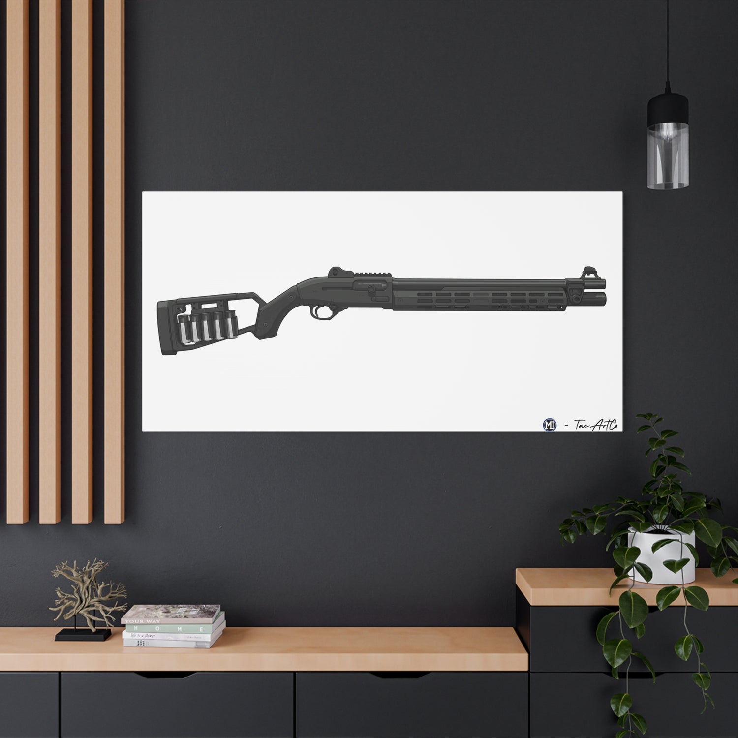 Beretta 1301 Canvas Print – Tactical Shotgun, Refined