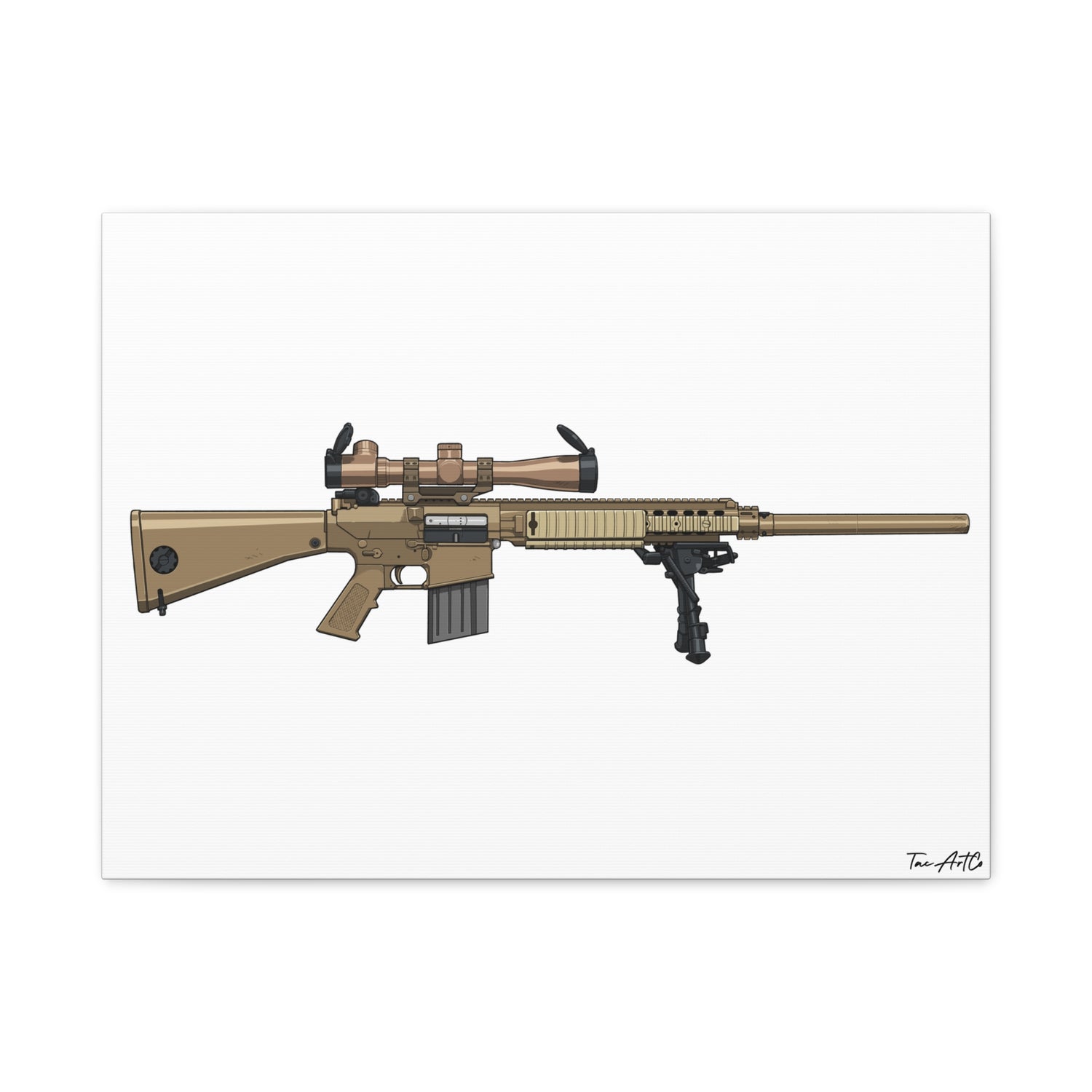M110 SASS – Semi-Auto Sniper Canvas Print