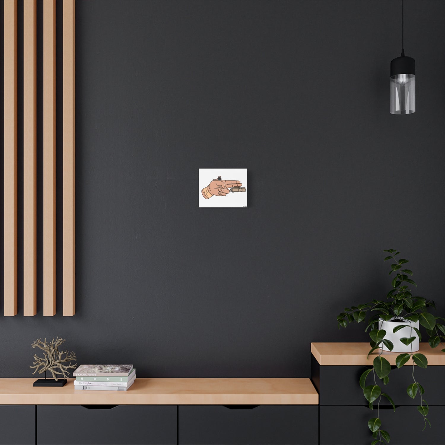 Finger Gun v1 - Canvas Print