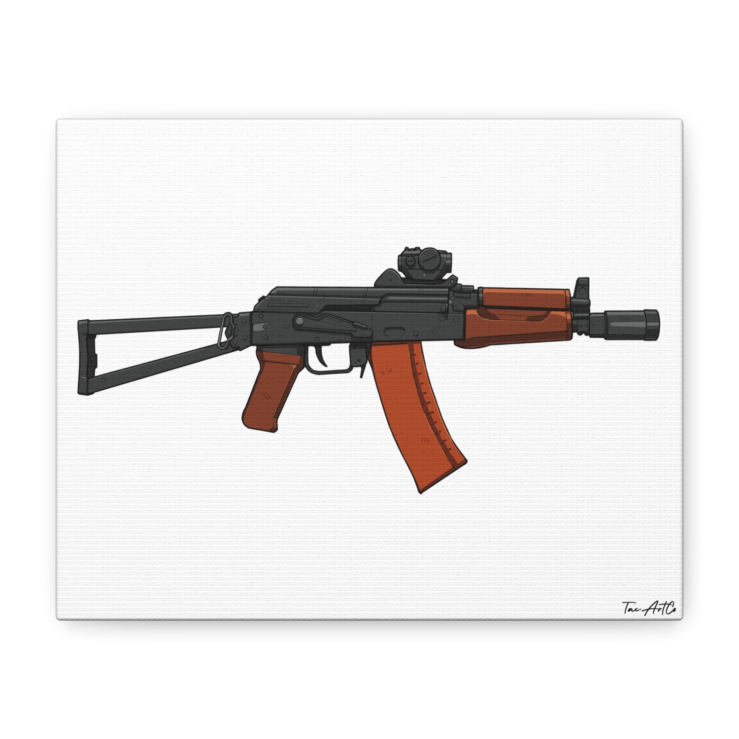 AKS-74U Krinkov – Shorty AK Rifle Canvas Print