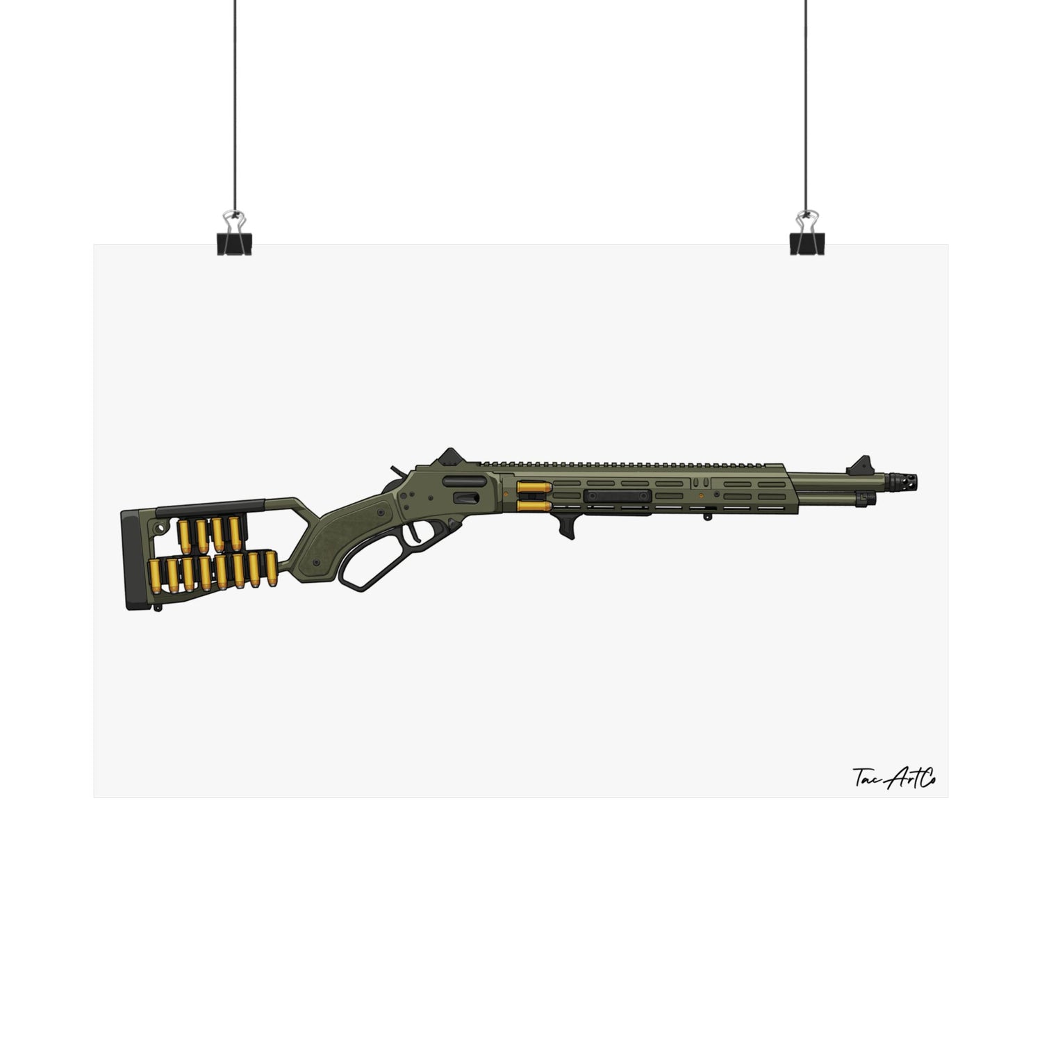 Lever Gun (MI) - Matte Poster