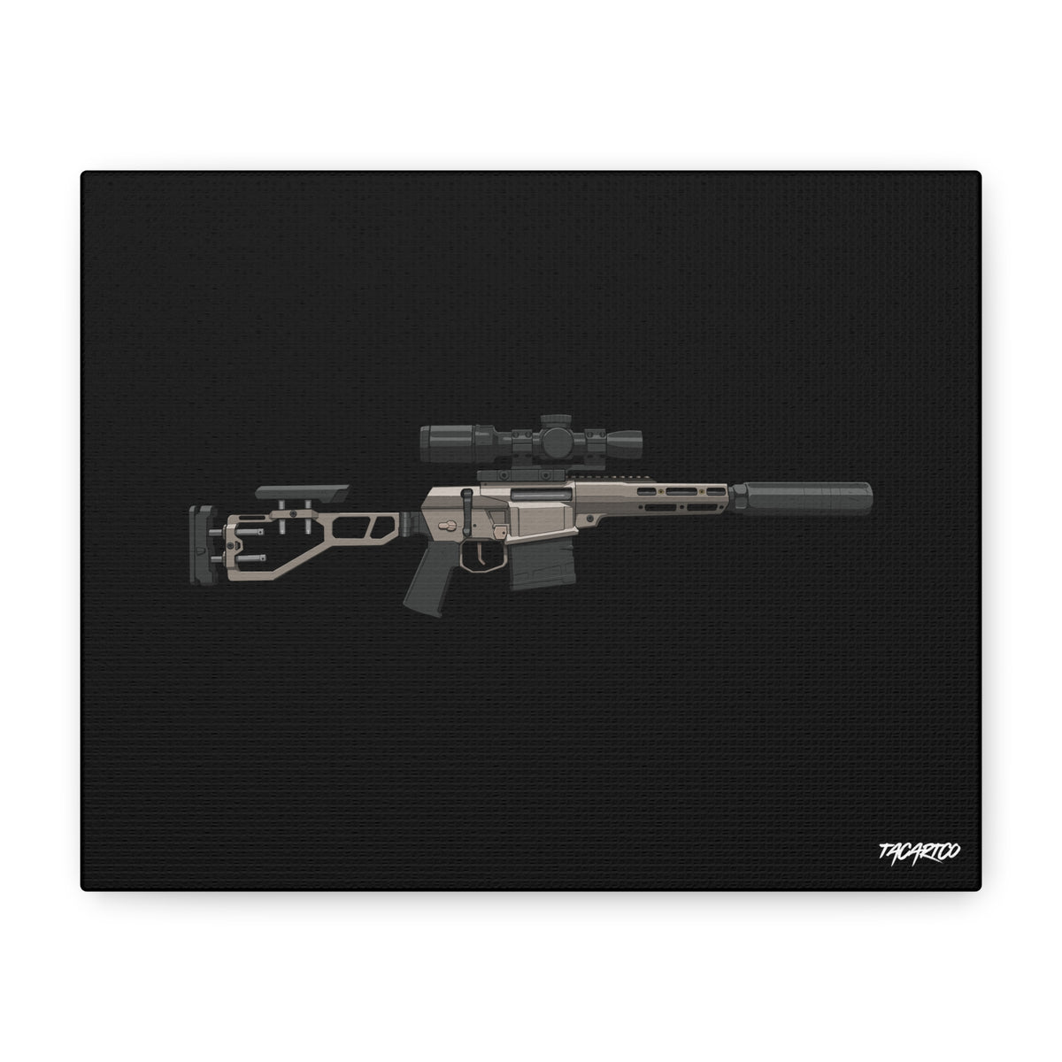The Fix by Q - Canvas Print (Black Background)