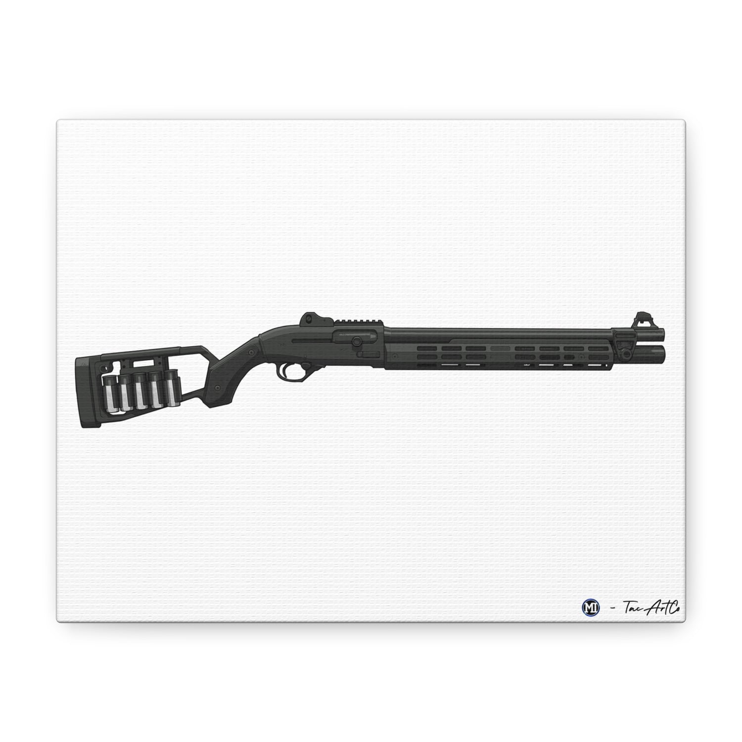 Beretta 1301 Canvas Print – Tactical Shotgun, Refined