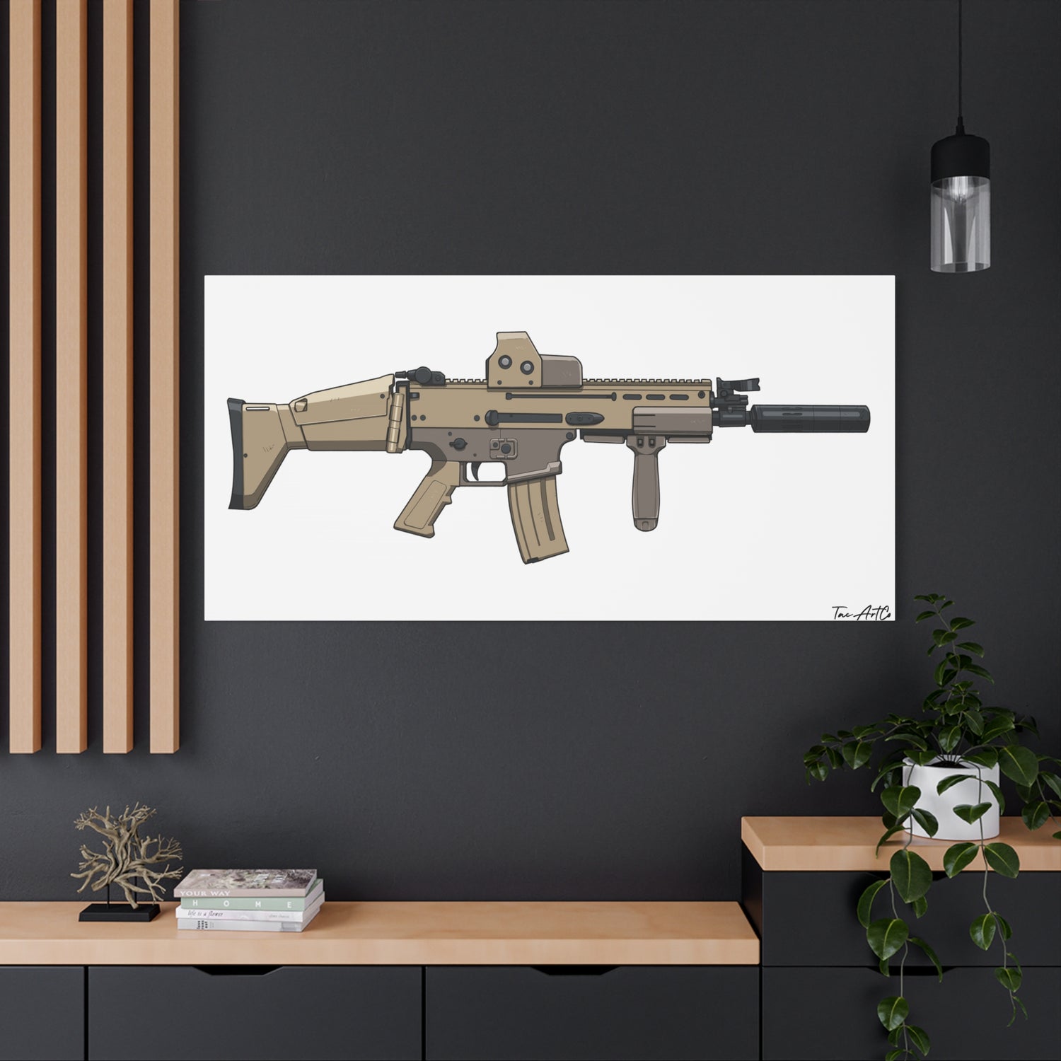 FN SCAR-L Short Barrel – Canvas Print