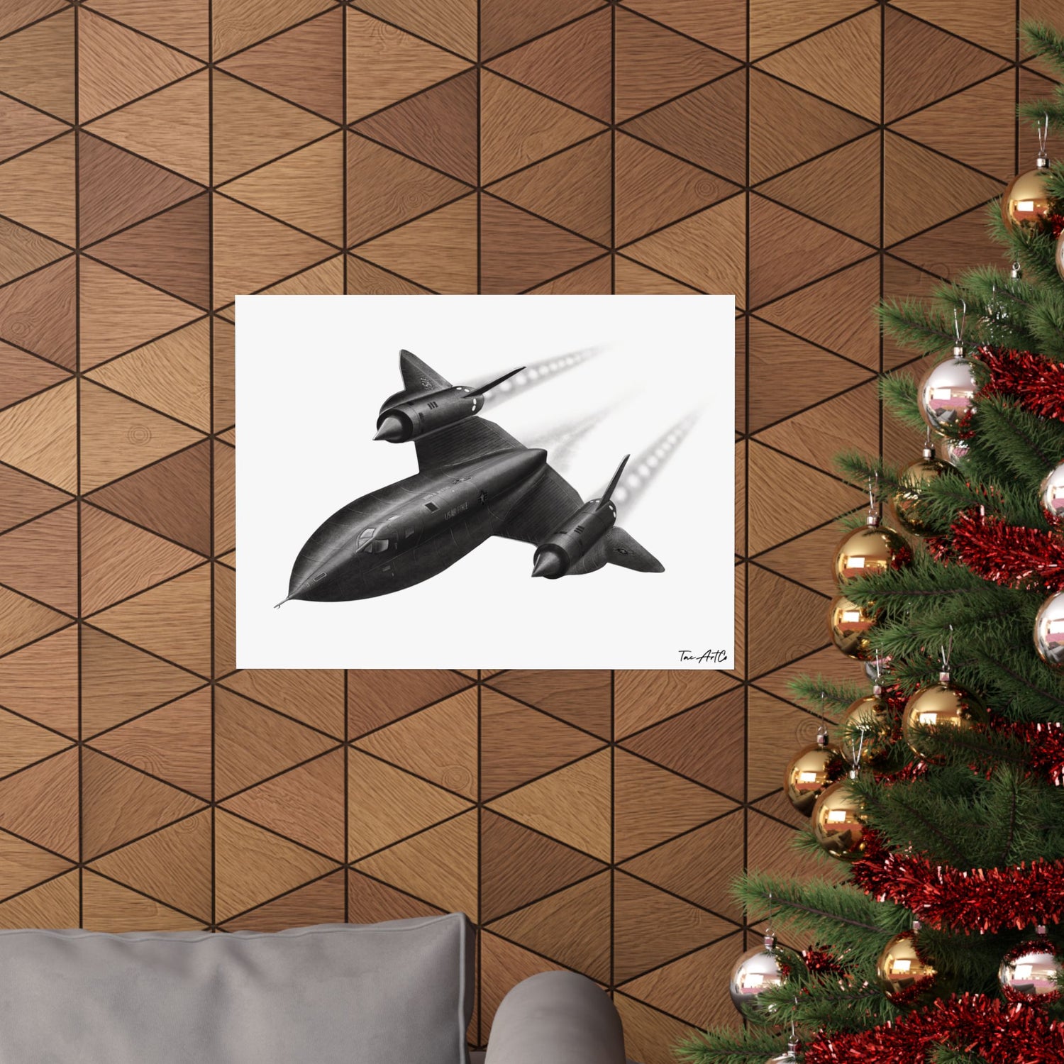 SR71 Drawing - Matte Poster