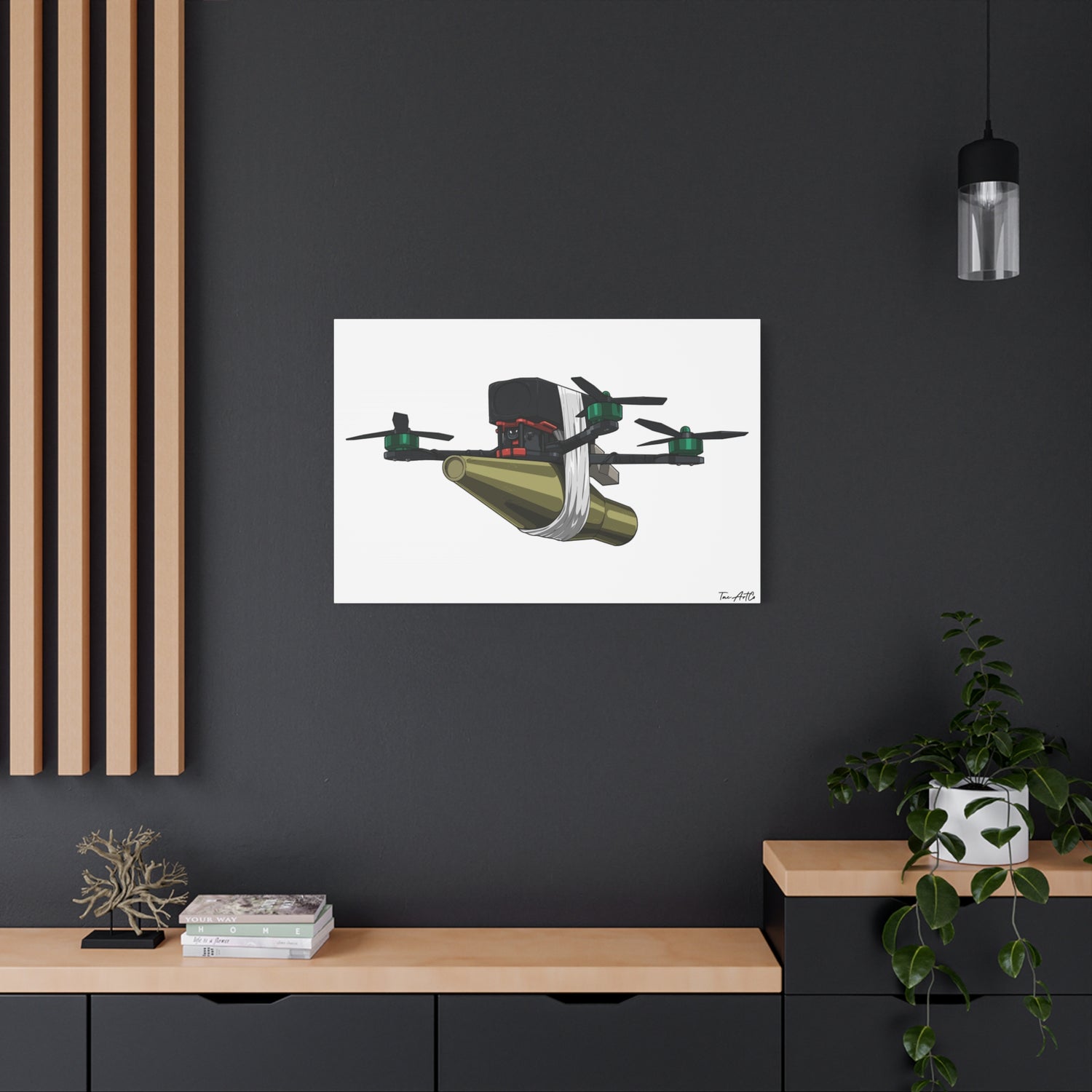 FPV Kamikaze Drone – Canvas Print