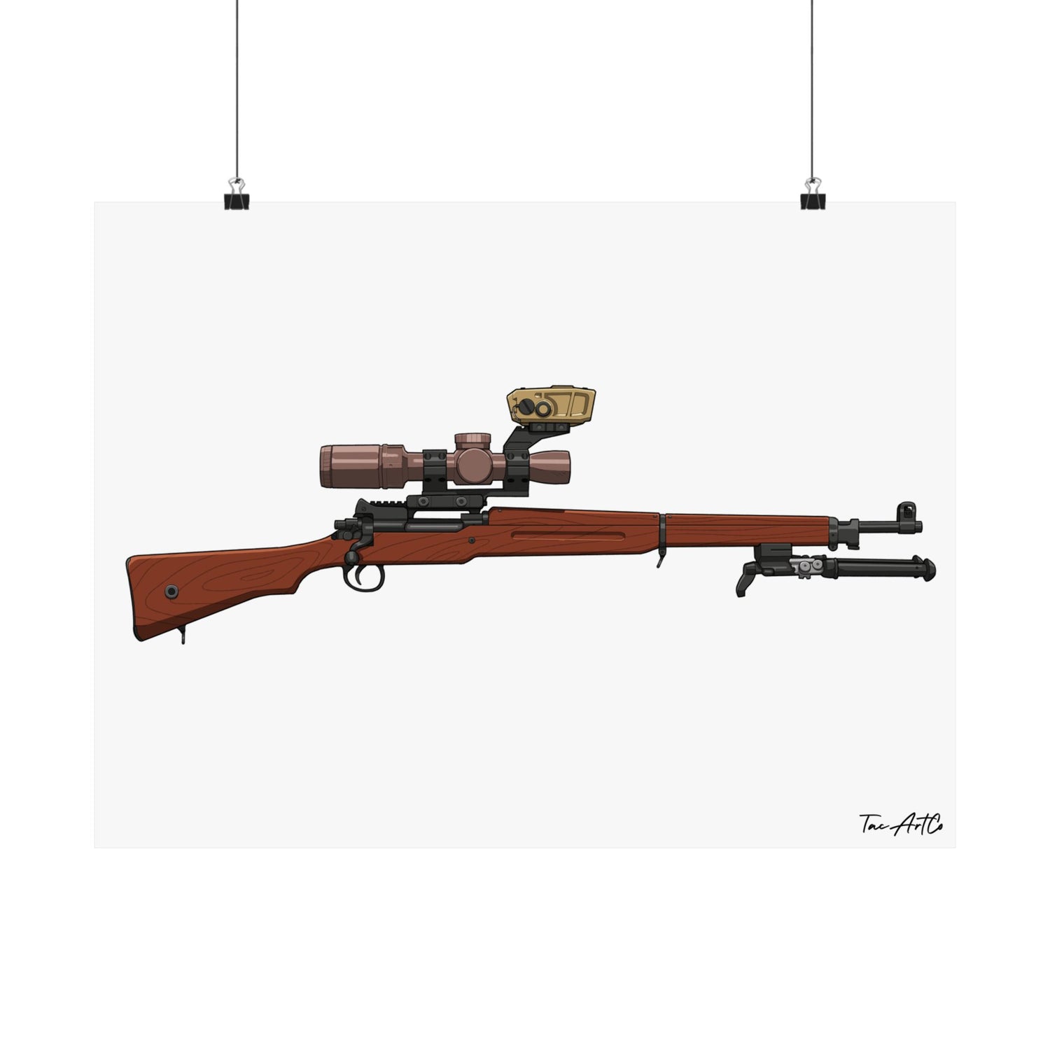 Modern Enfield - Matte Poster