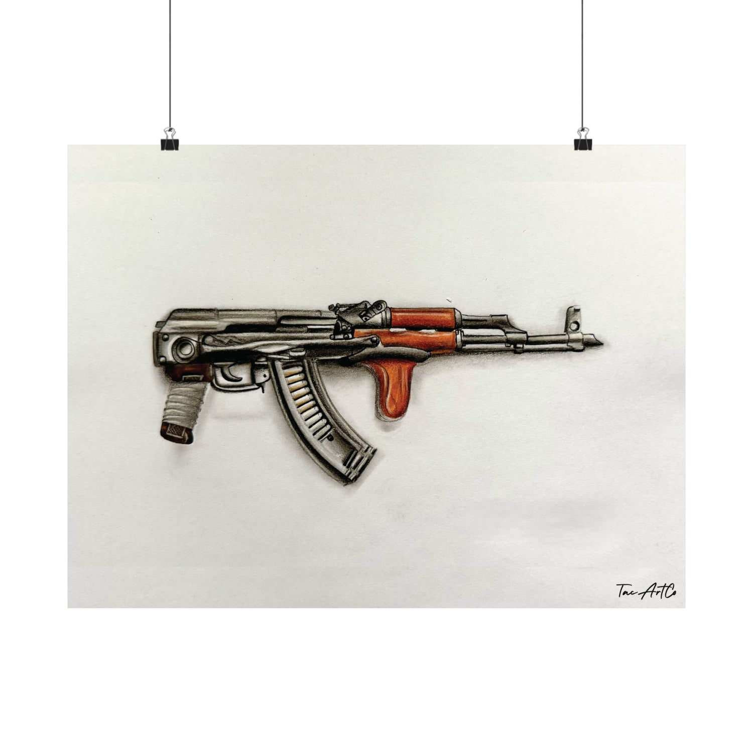 AK Under Folder W/Dong Sketch - Matte Poster