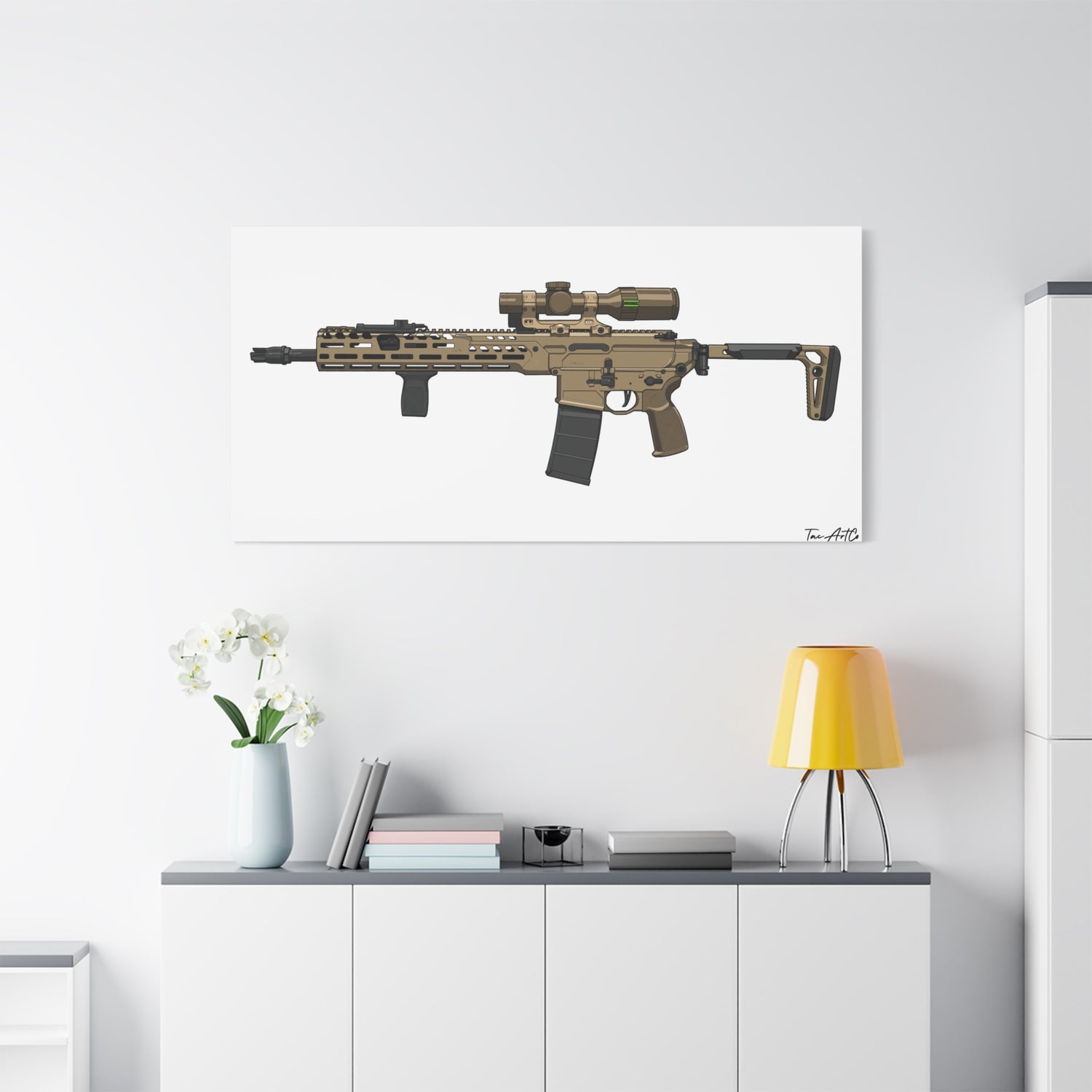 Sig MCX Spear Canvas Print – Next-Gen Battle Rifle Art