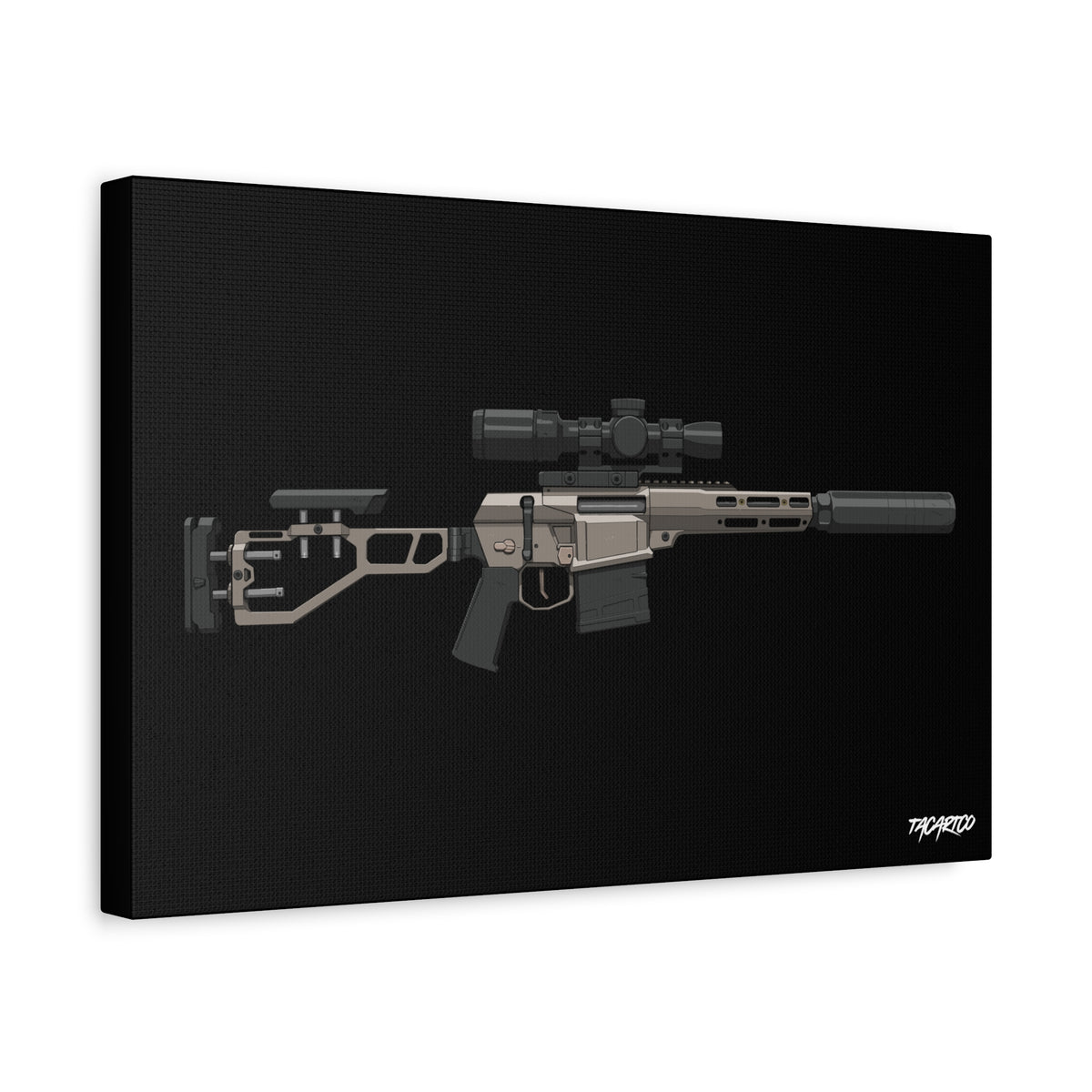 The Fix by Q - Canvas Print (Black Background)