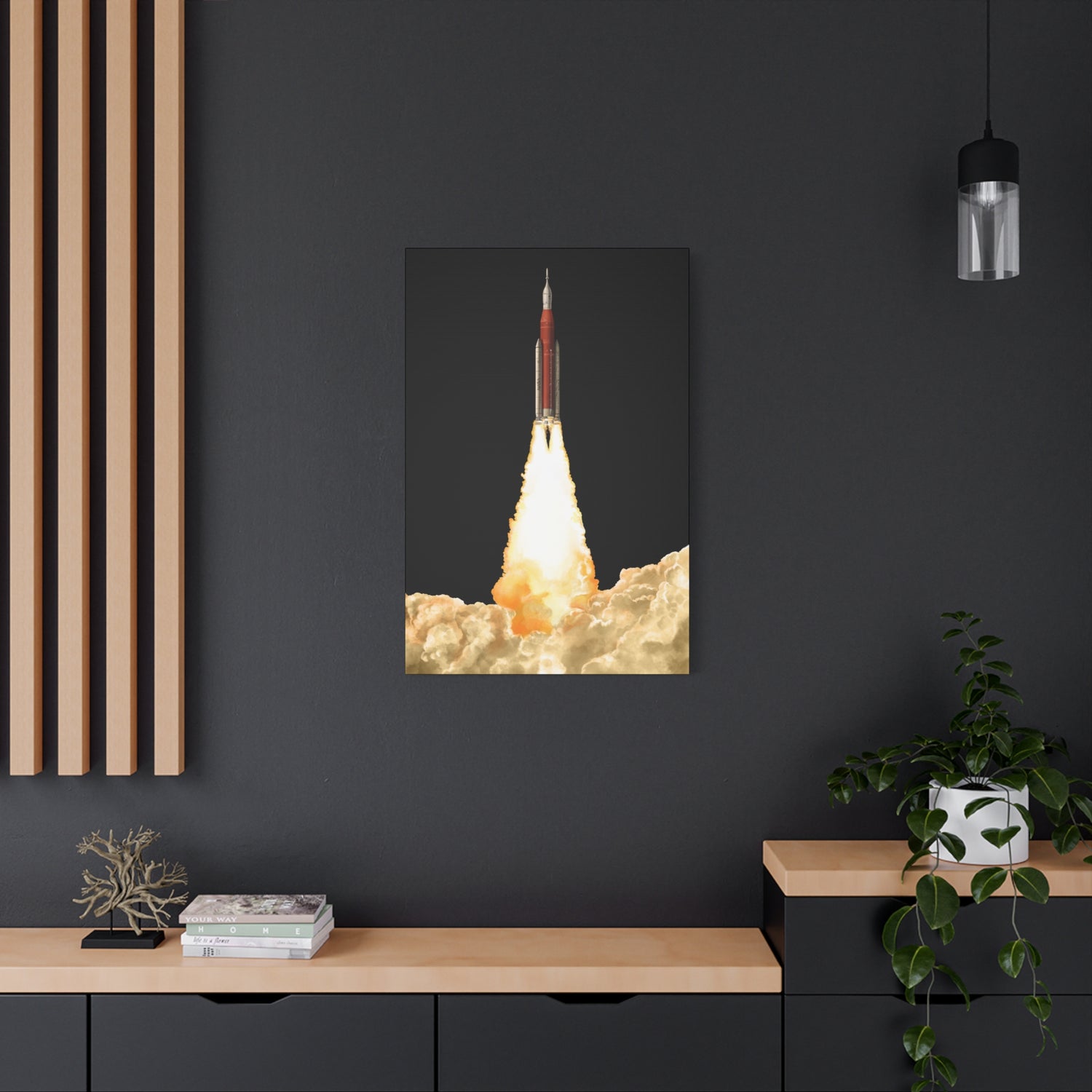 Artemis 2 – Canvas Print (Black Background)