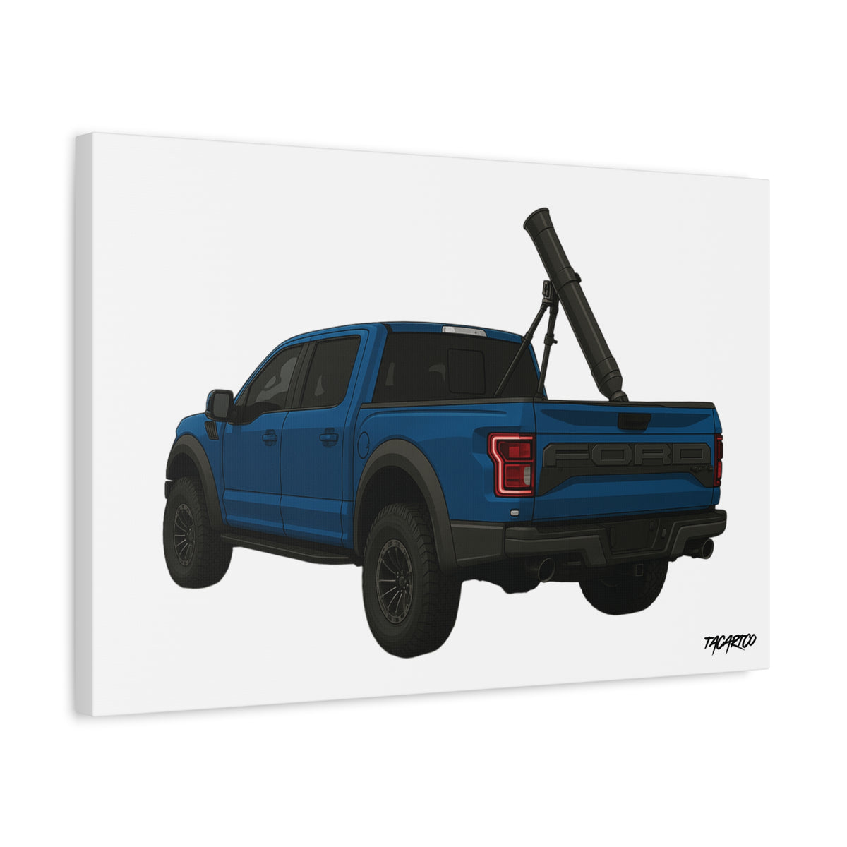 Raptor Mortar Rig - Canvas Print