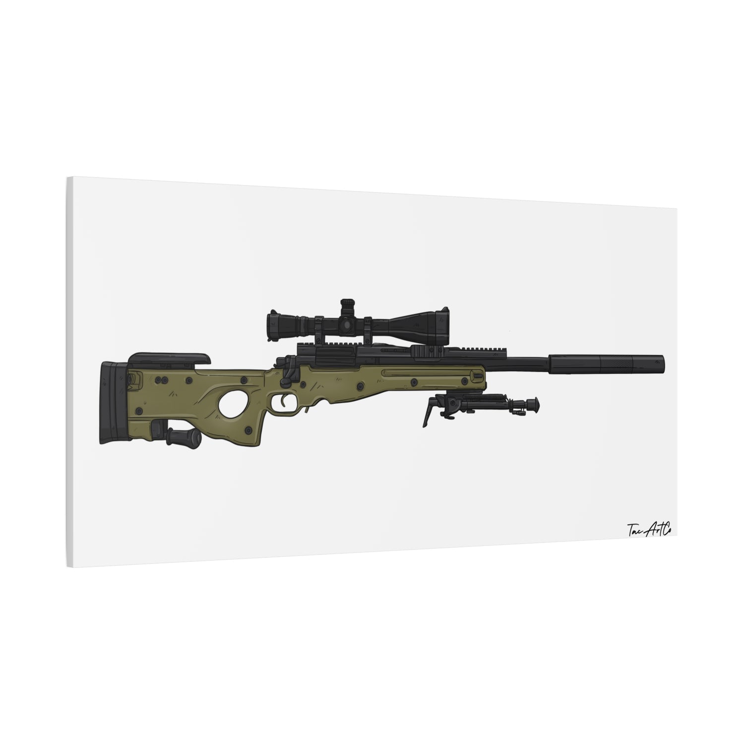 M24A3 Sniper Rifle – Canvas Print