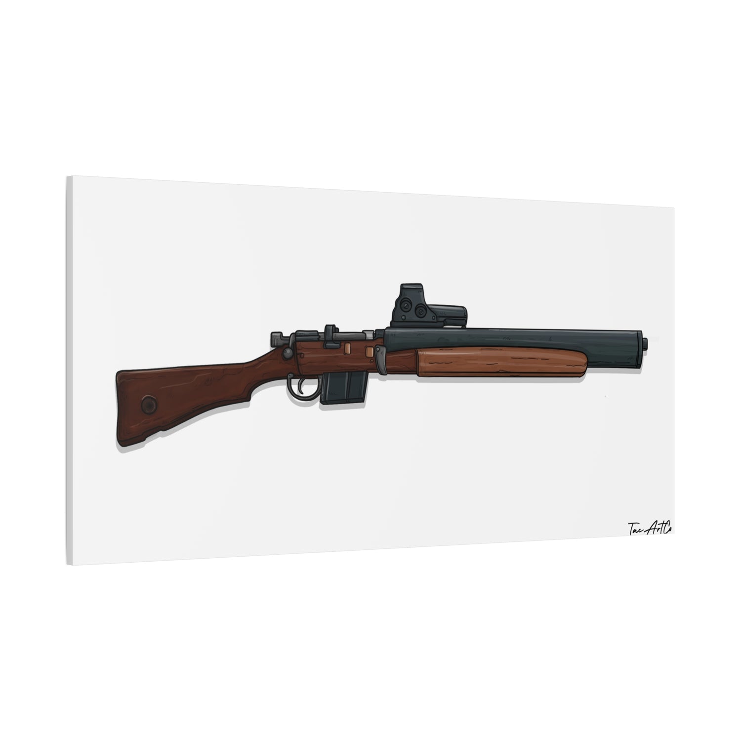 De Lisle Carbine β Suppressed Rifle Canvas Print