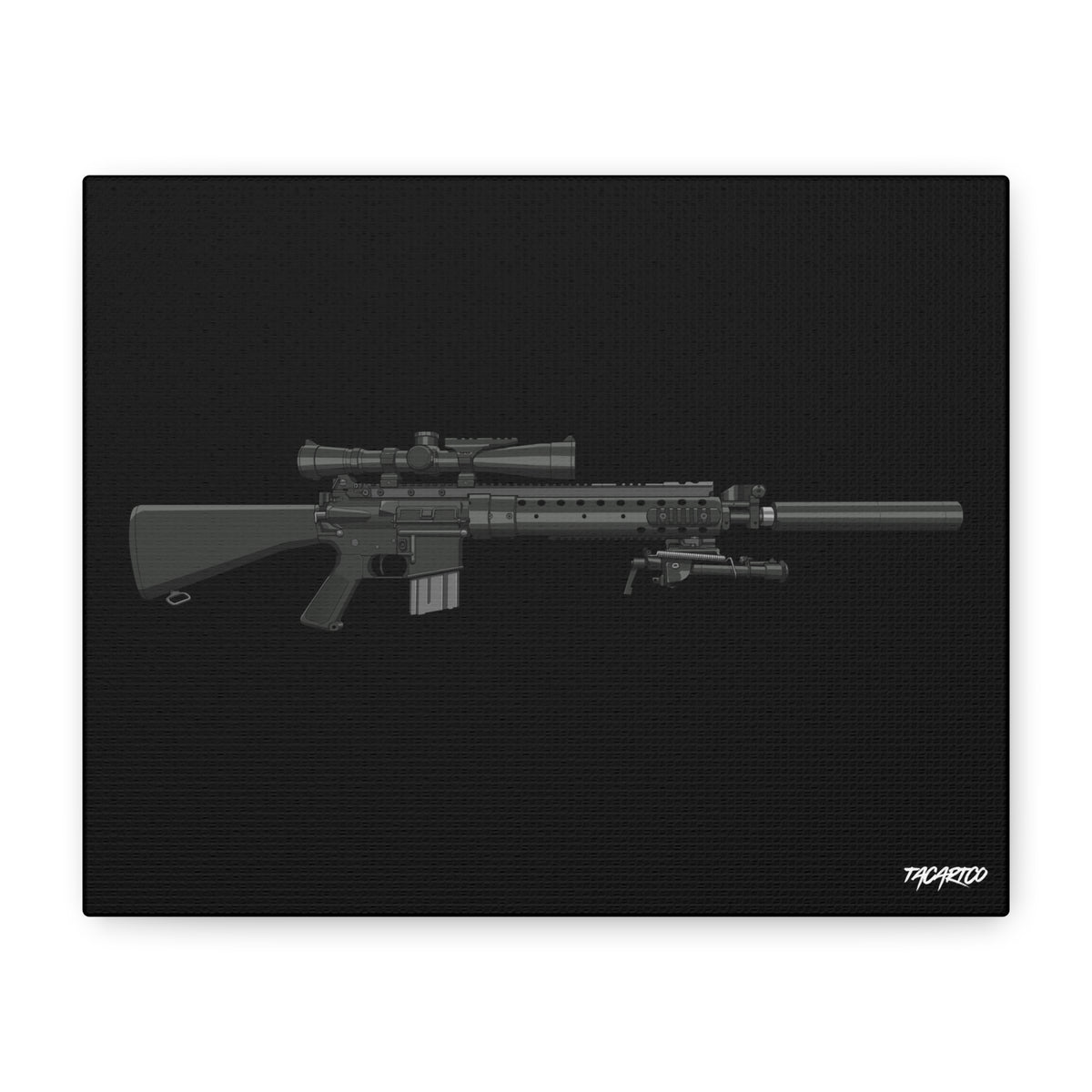 MK12 - Canvas Print (Black Background)
