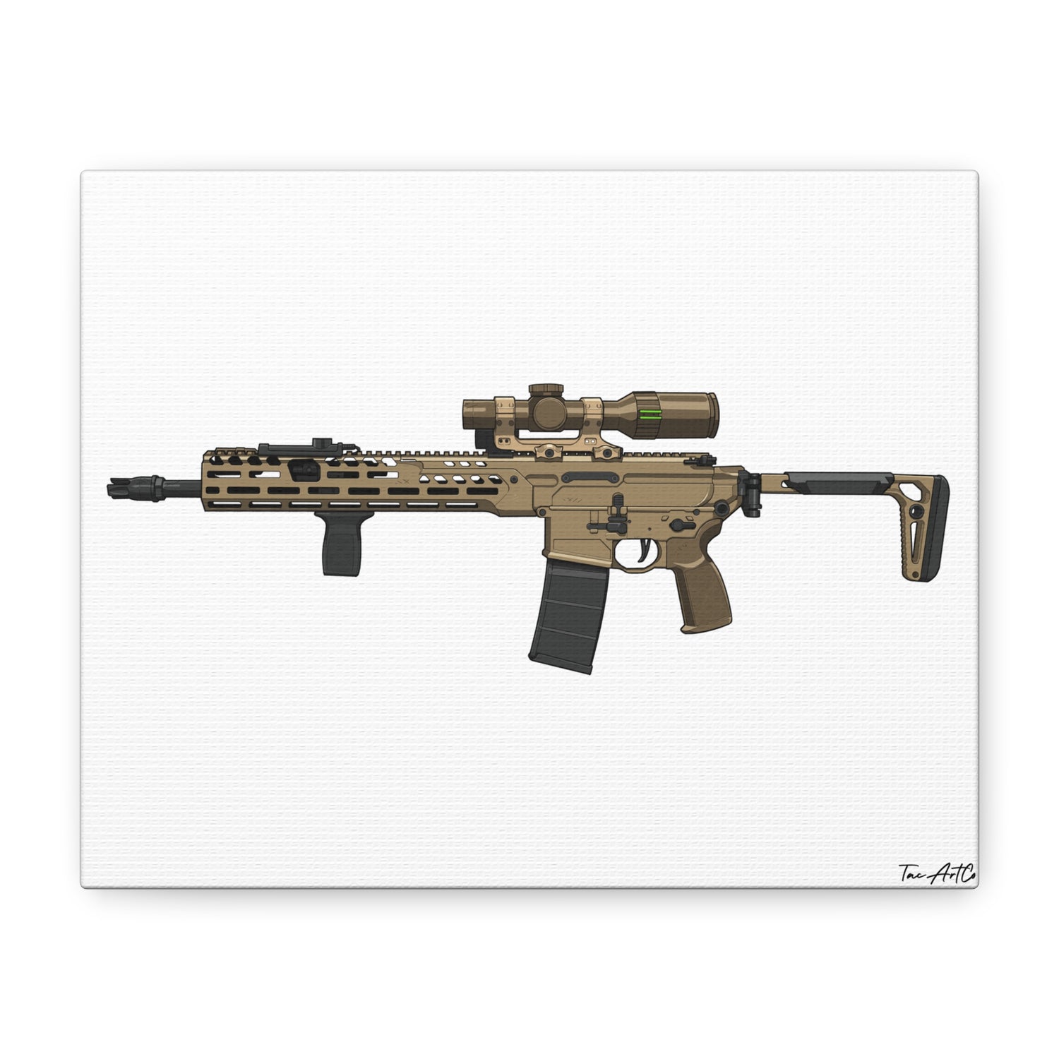 Sig MCX Spear Canvas Print – Next-Gen Battle Rifle Art