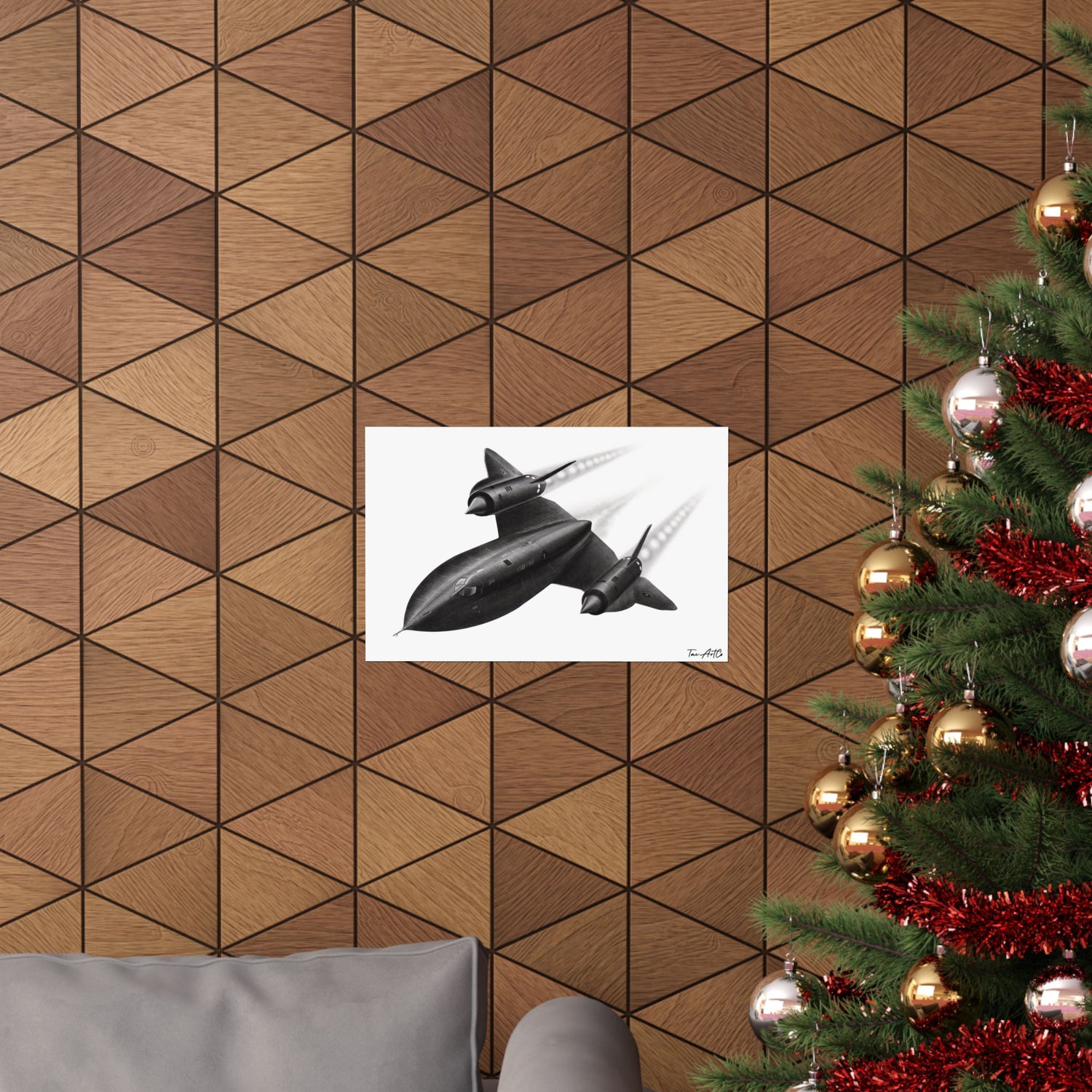 SR71 Drawing - Matte Poster