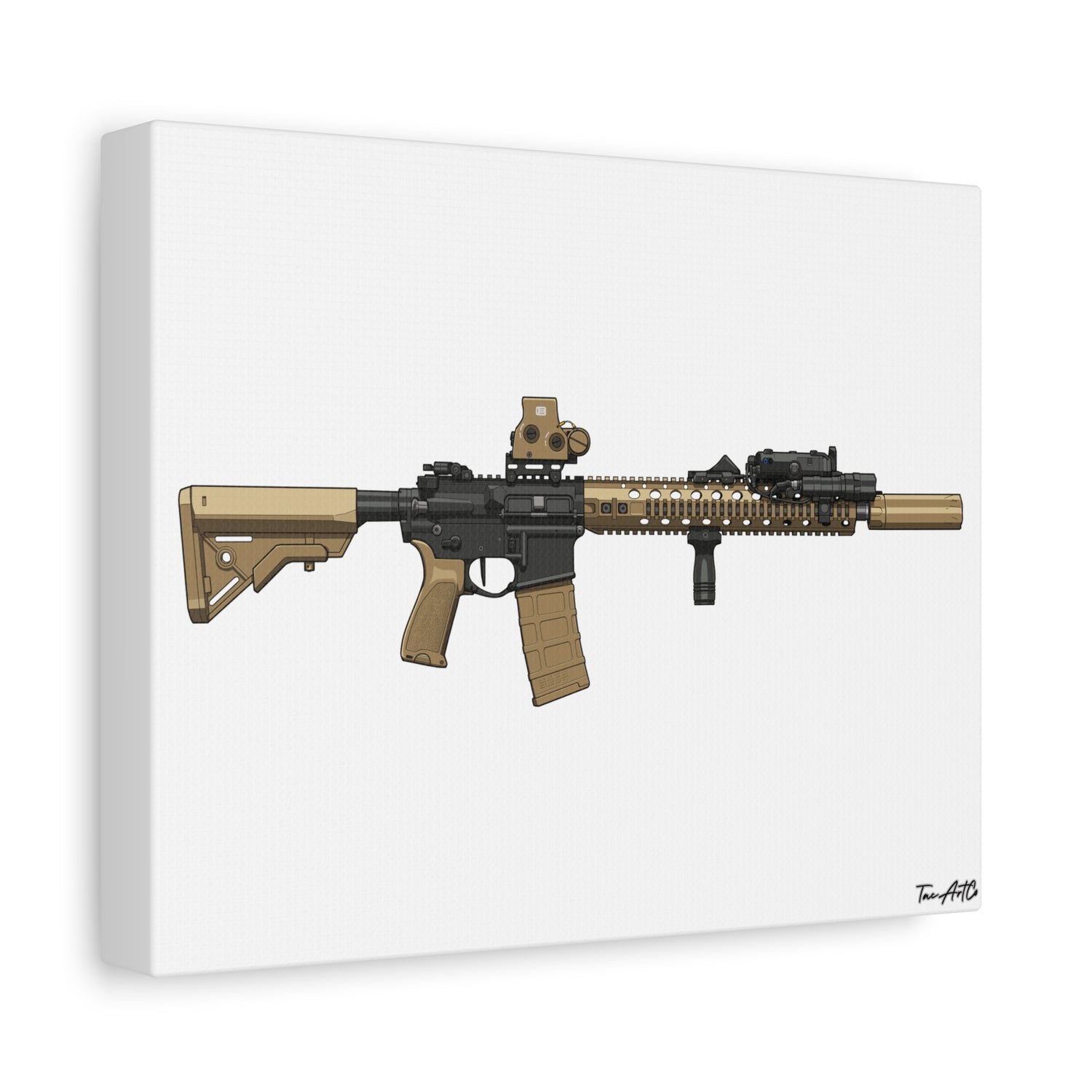 M4A1 Block II - Canvas Print