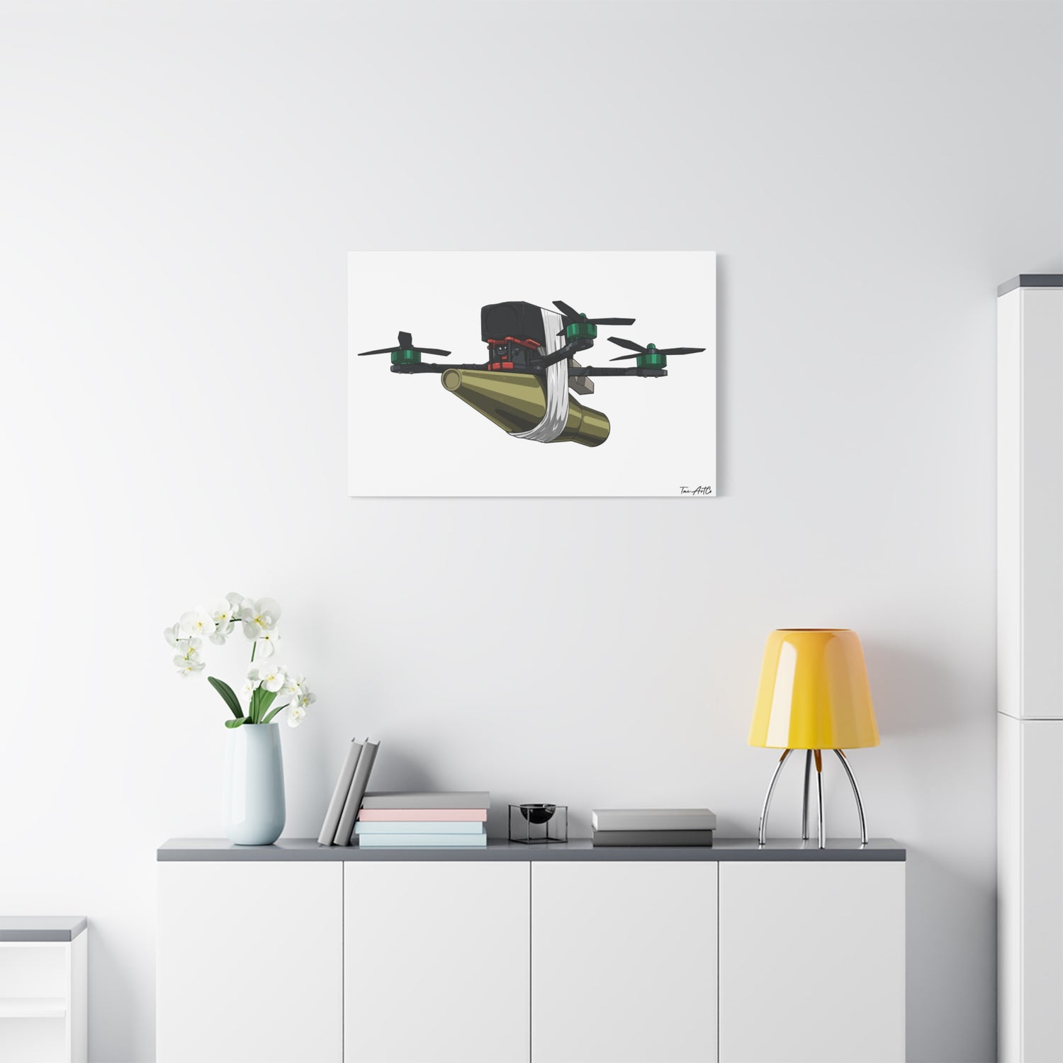 FPV Kamikaze Drone – Canvas Print