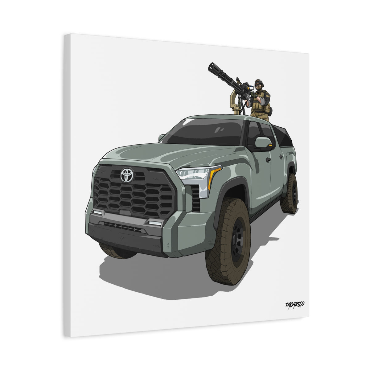 Tundra Technical - Canvas Print (White Background)