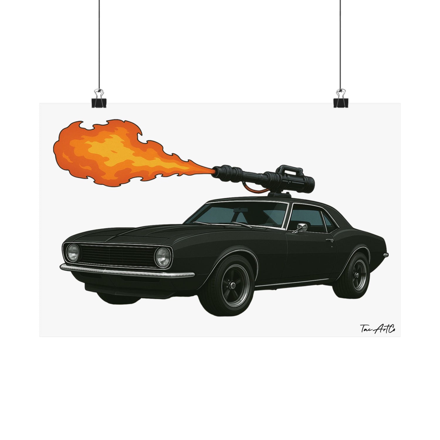 67 Camaro Technical - Matte Poster