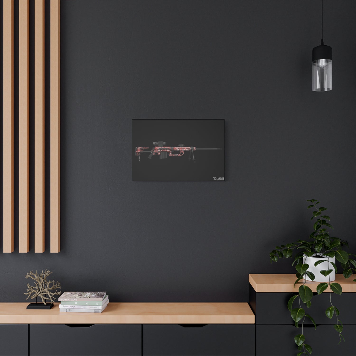 M200 Intervention COD Classic β Canvas Print (Black Background)