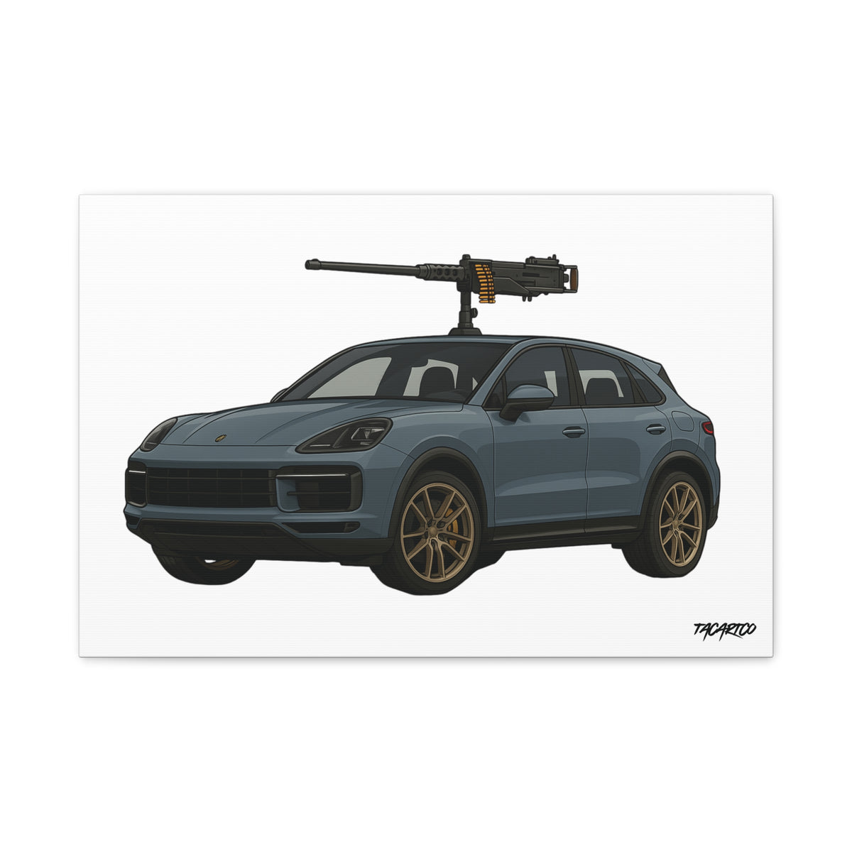 Porsche Cayenne Technical - Canvas Print