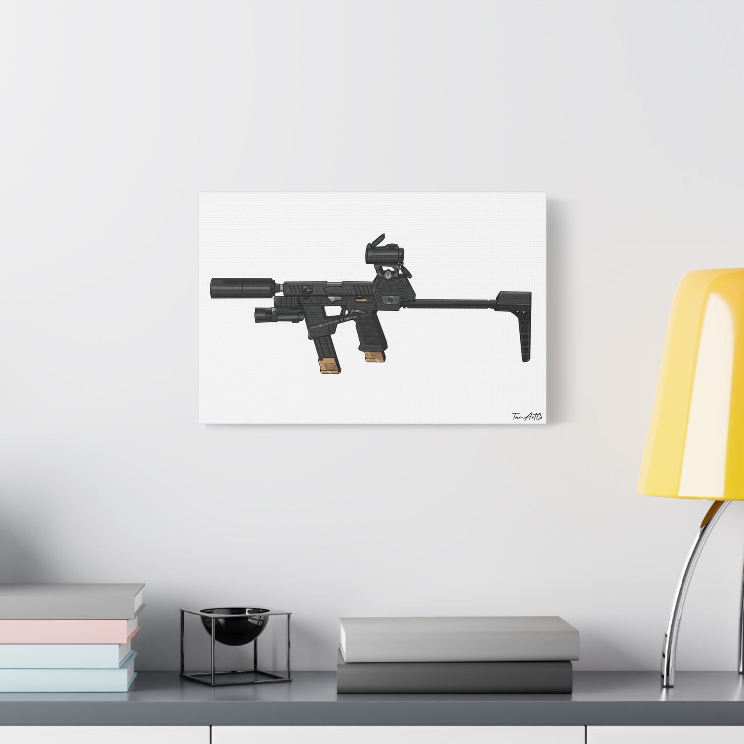 Flux Raider Canvas Print – Sidearm on Steroids
