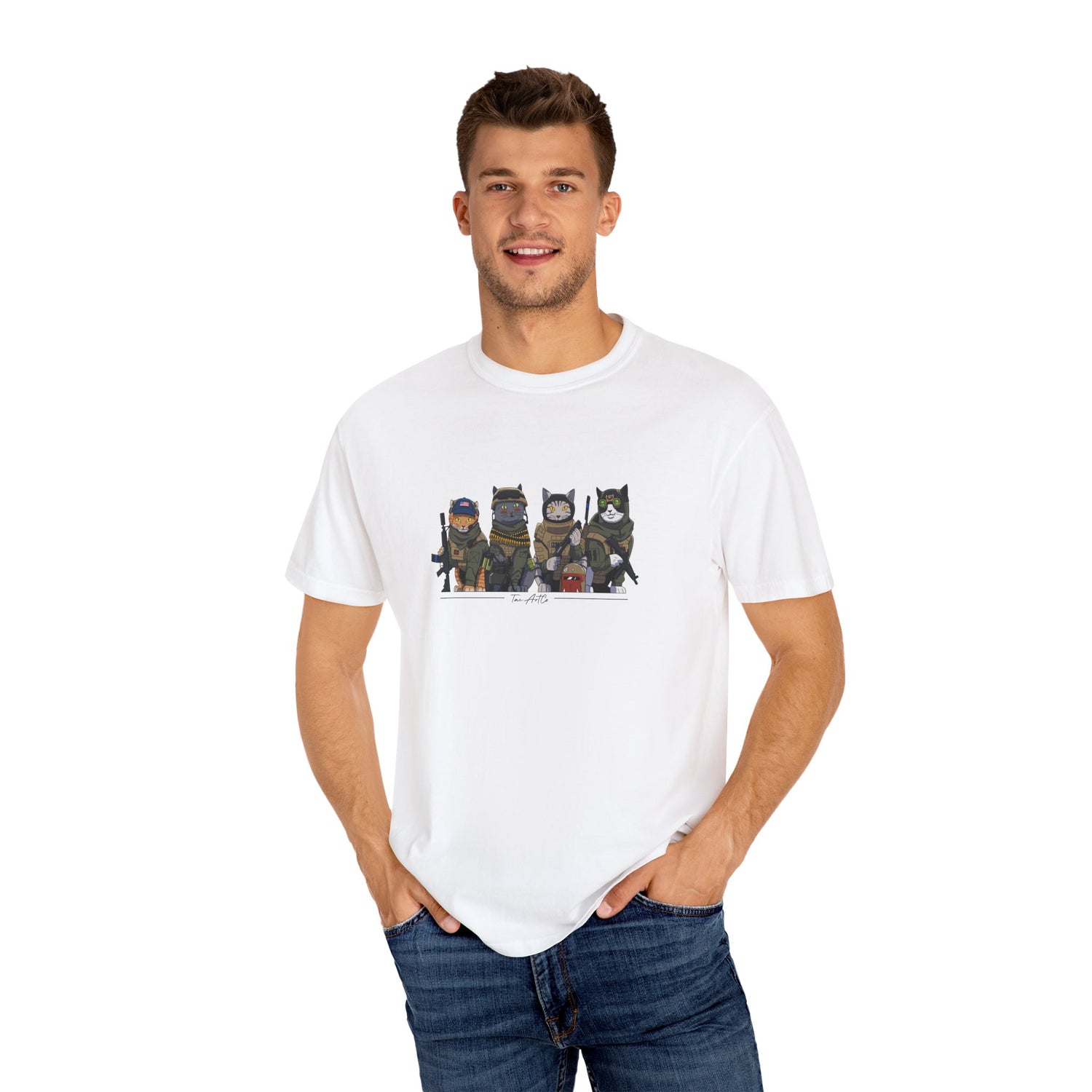 Tactical Cats – The Frontline Felines Tee (v1)