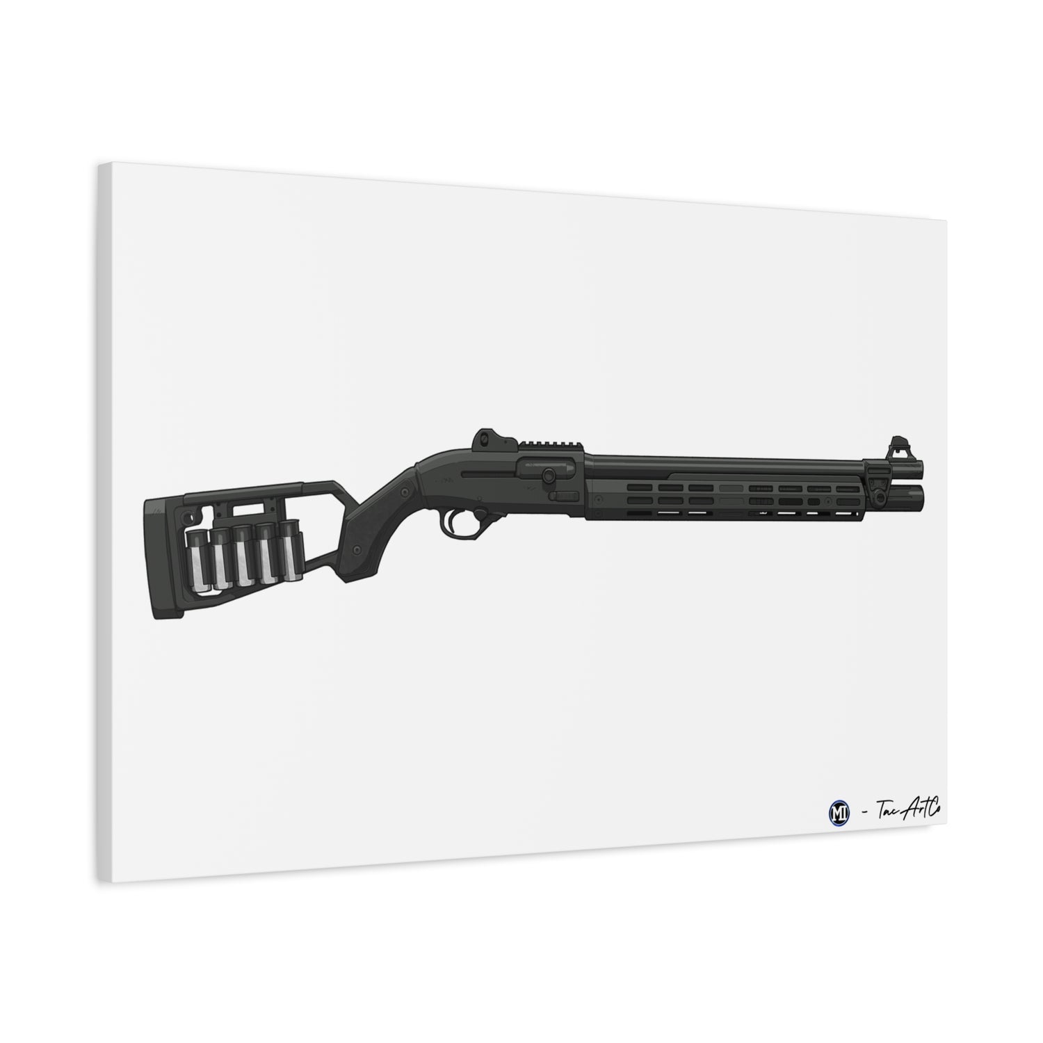 Beretta 1301 Canvas Print – Tactical Shotgun, Refined