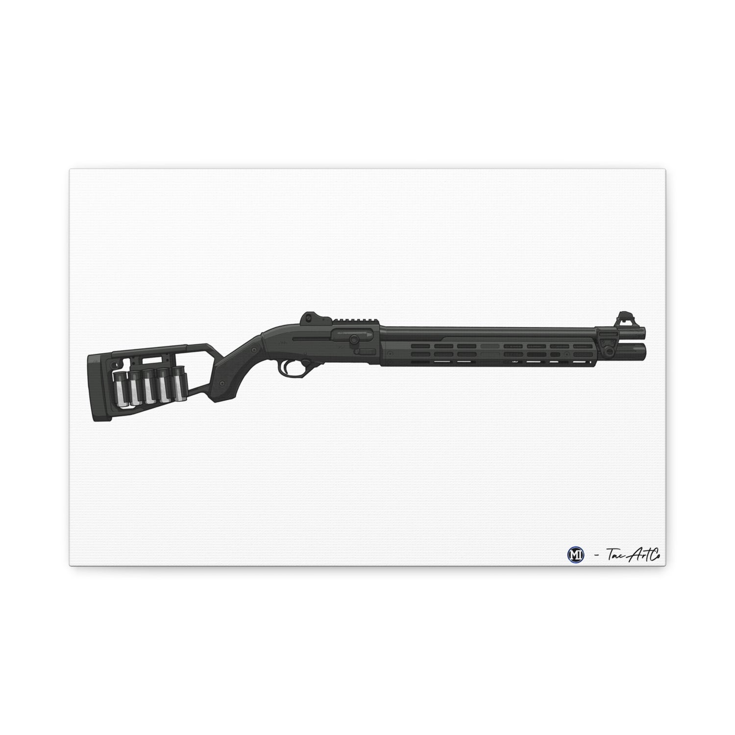 Beretta 1301 Canvas Print – Tactical Shotgun, Refined