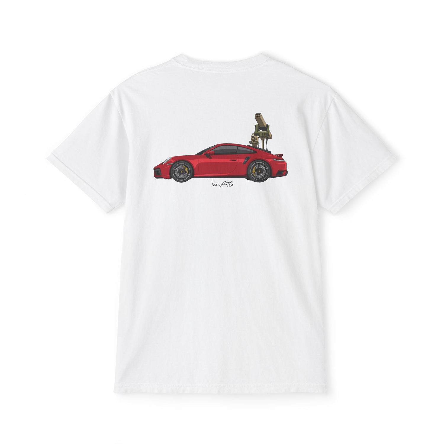 Porsche Technical w/ Flag - Comfort Color 6030 Pocket Tee