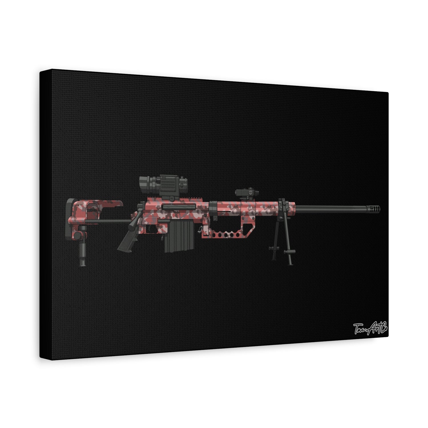 M200 Intervention COD Classic β Canvas Print (Black Background)