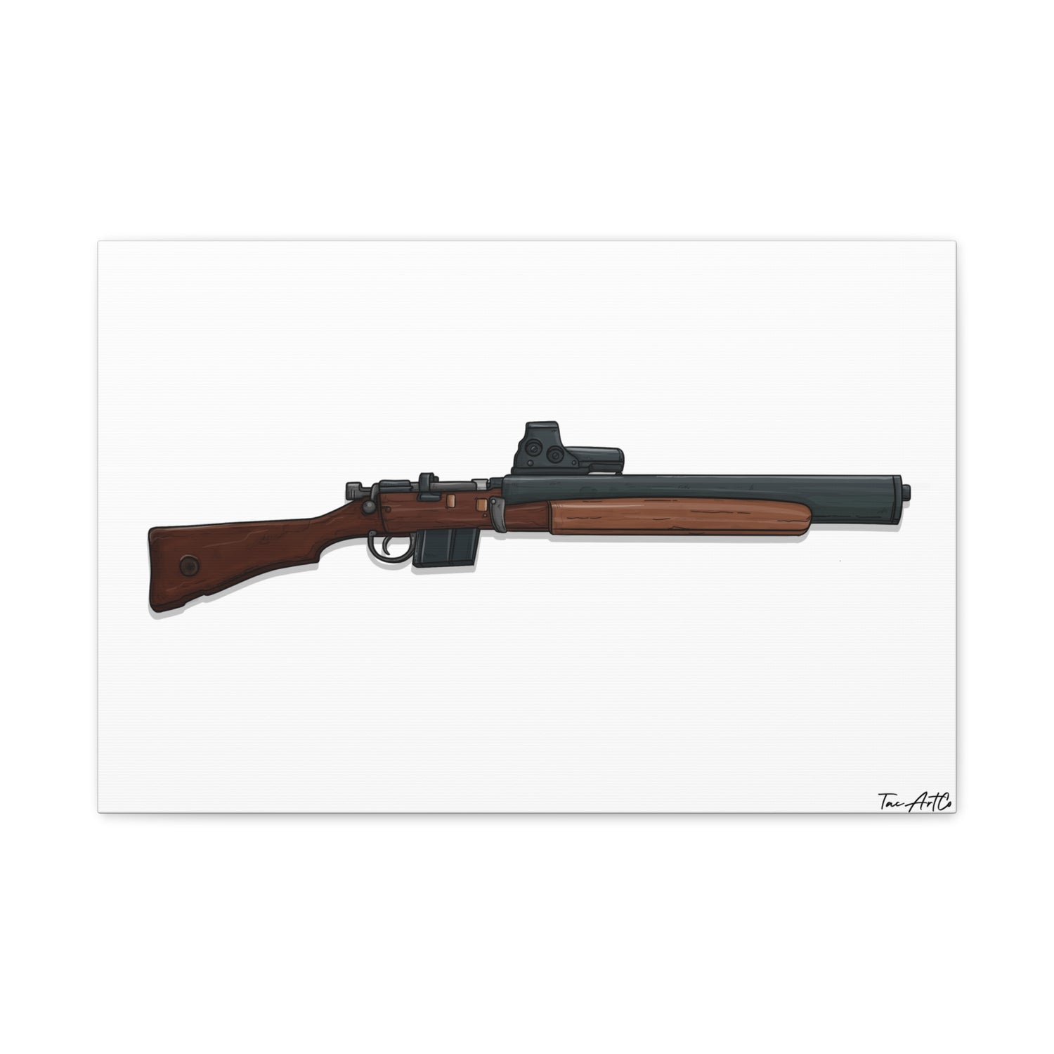 De Lisle Carbine β Suppressed Rifle Canvas Print
