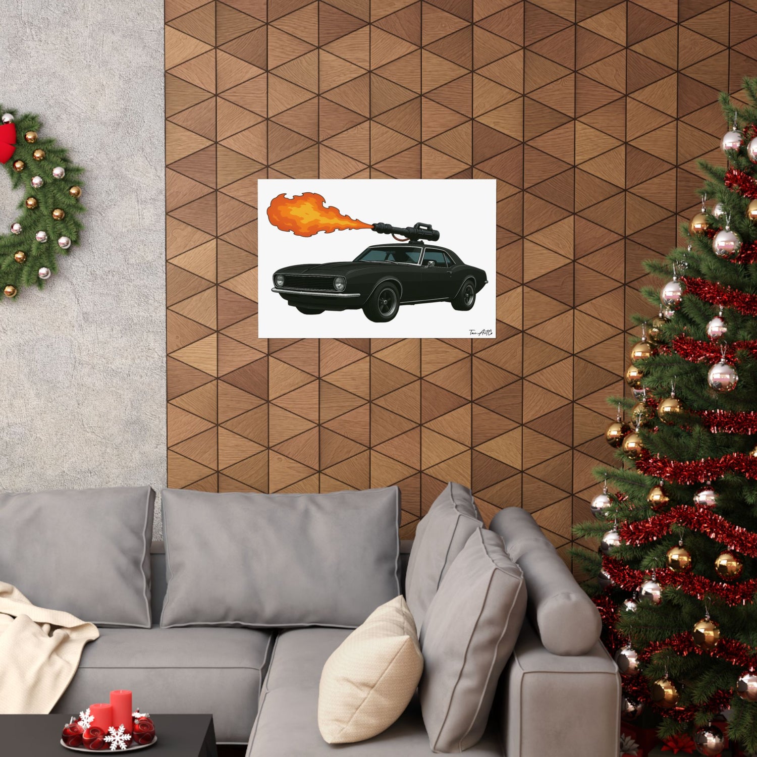 67 Camaro Technical - Matte Poster