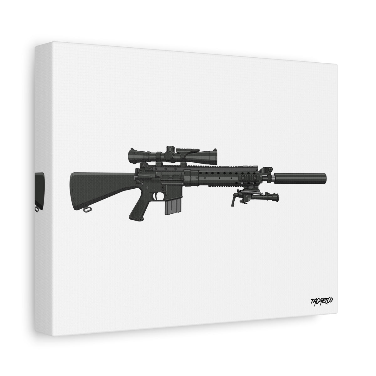 MK12 - Canvas Print (White Background)