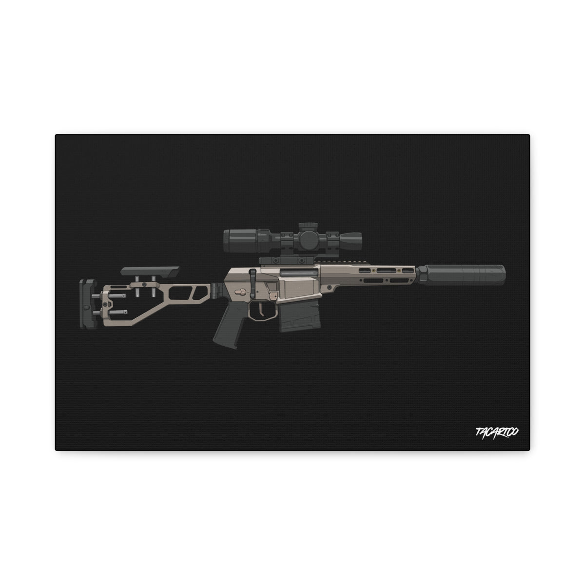 The Fix by Q - Canvas Print (Black Background)